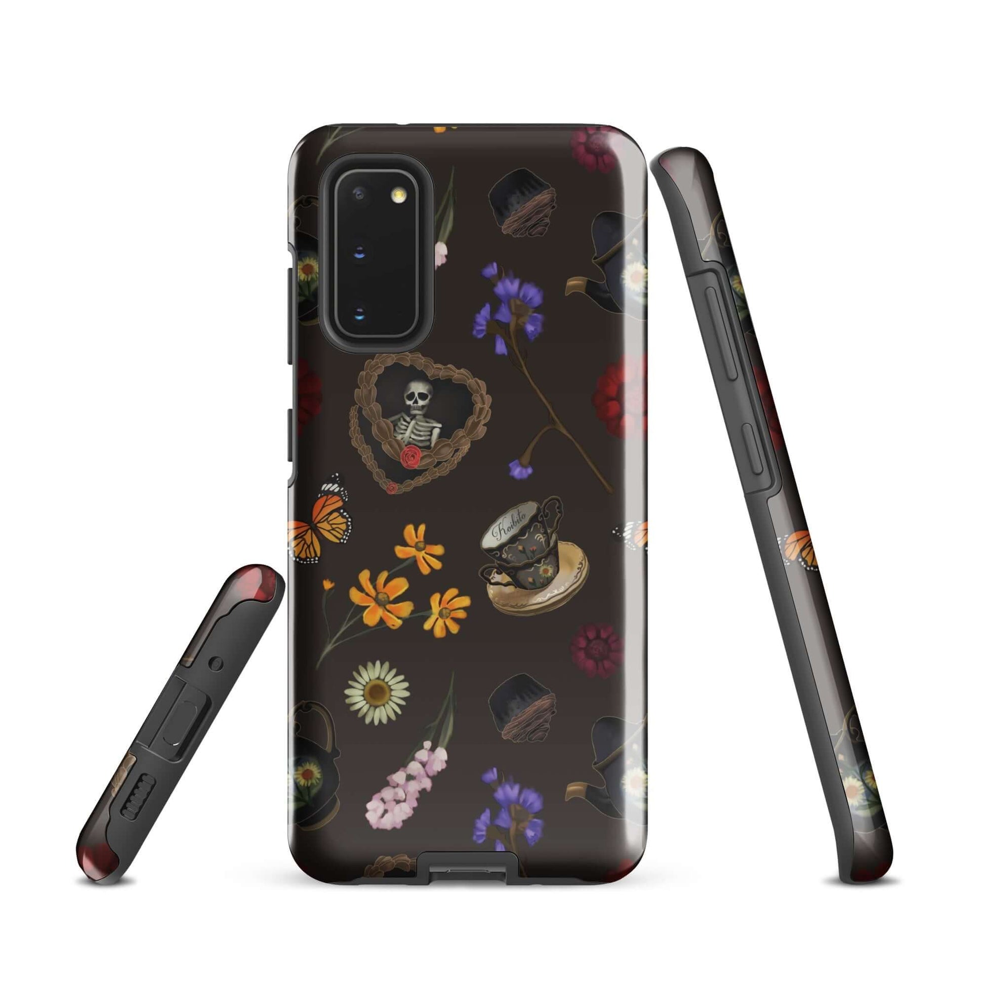 Gothic Tea Time Samsung® Tough Case features artful designs, ensuring durability and style for your smartphone.