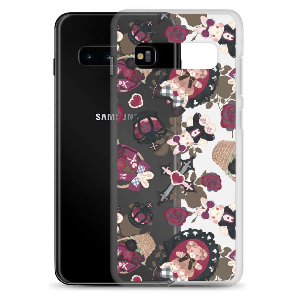 Stylish Gothic Teddy Samsung® Clear Case offers protection with a cute design, perfect for any outfit.