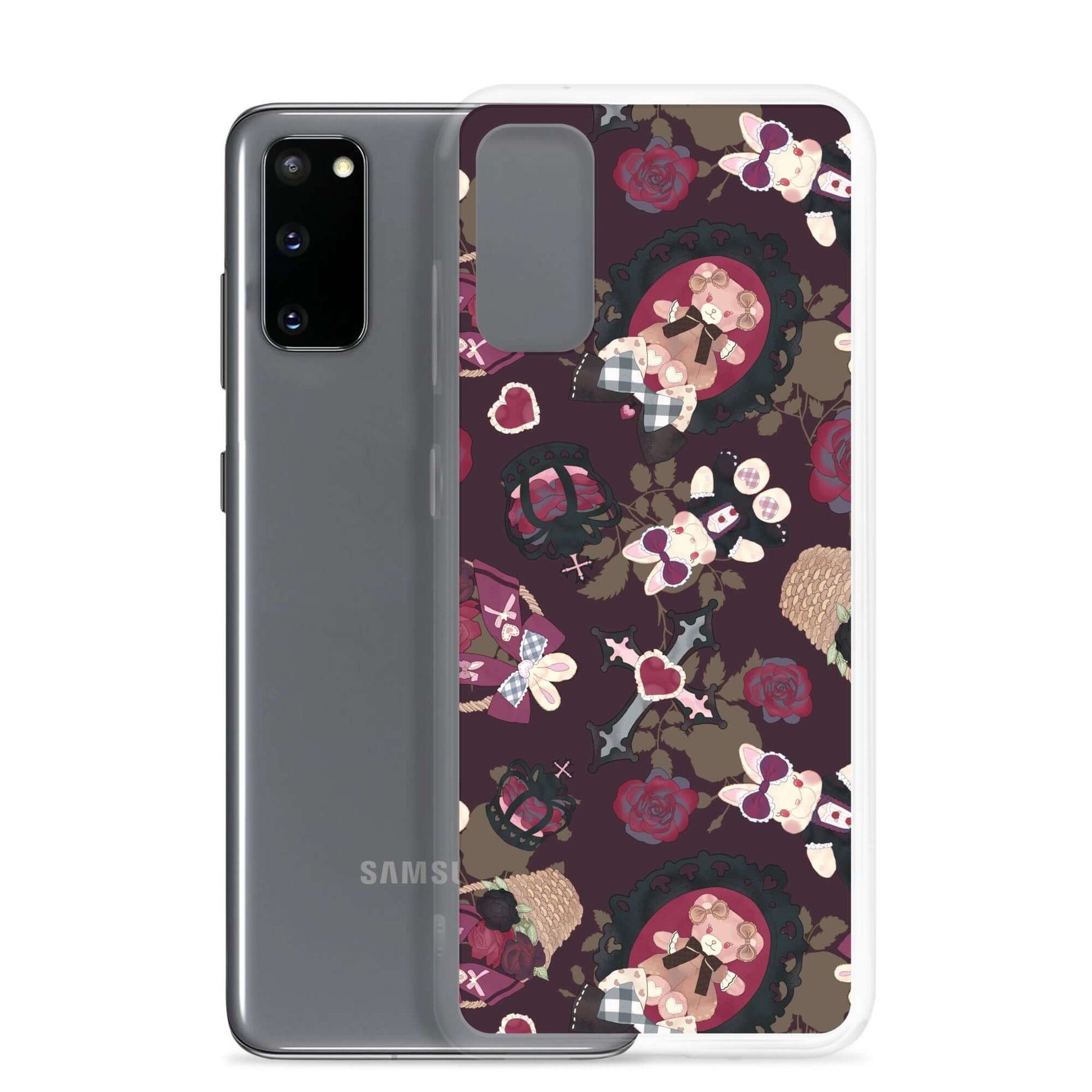 Stylishly protect your phone with the Gothic Teddy Samsung® Clear Case, perfect for any outfit and secure against damage.