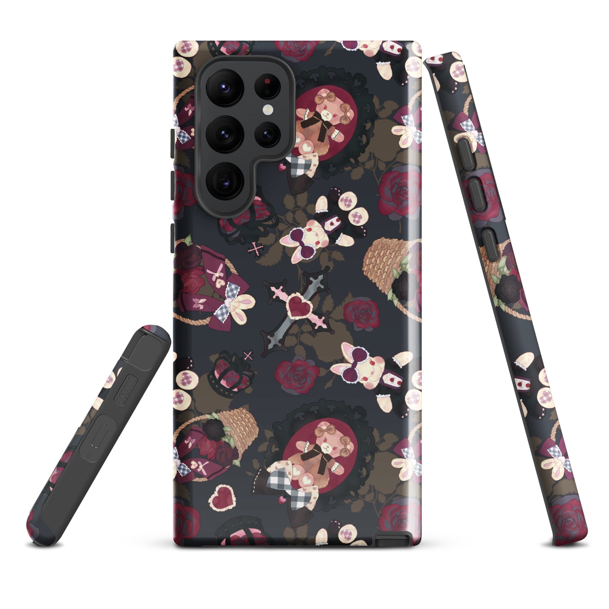 Gothic Teddy Samsung® Tough Case features a unique design, ensuring style and protection for your phone.