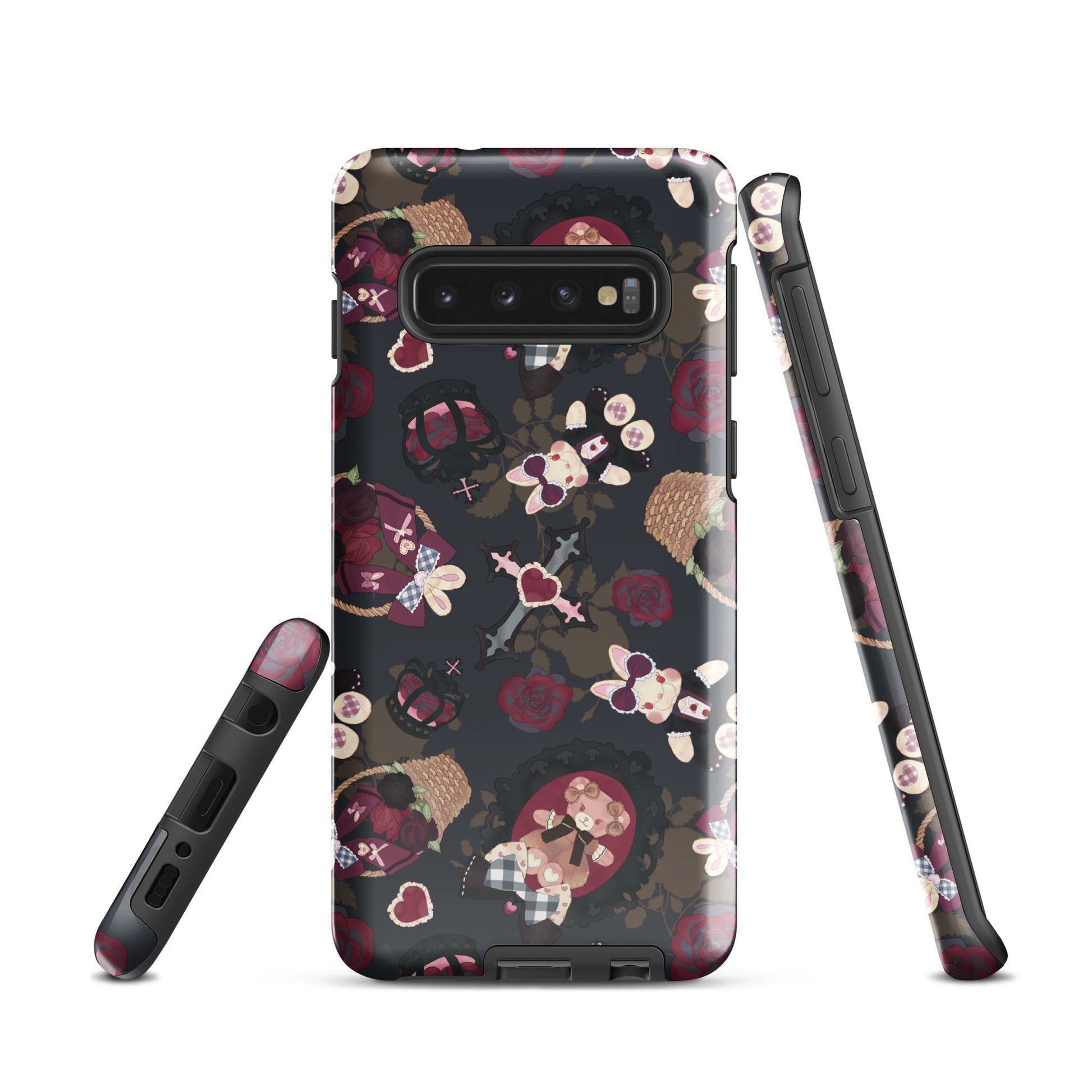 Stylish Gothic Teddy Samsung® Tough Case offers durable protection and artistic design for your phone.