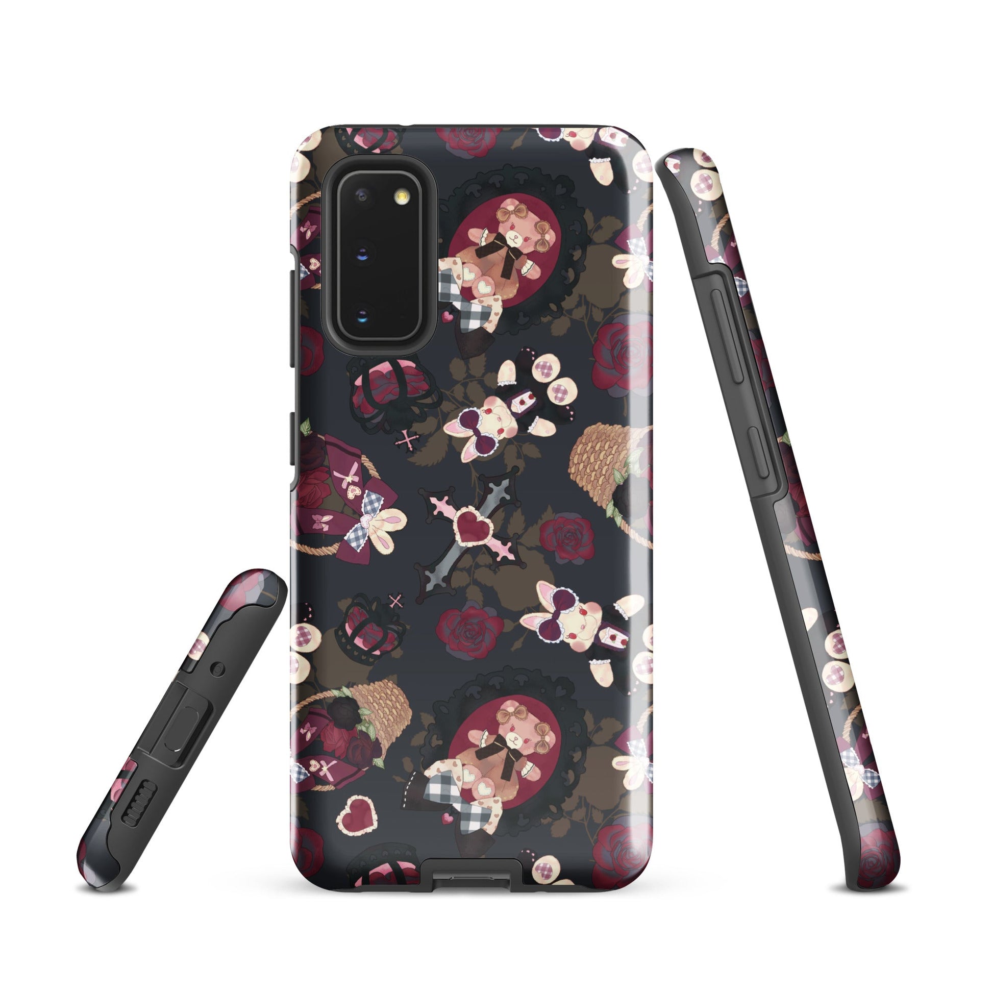 Gothic Teddy Samsung® Tough Case features a unique design, providing style and durability for your phone's protection.