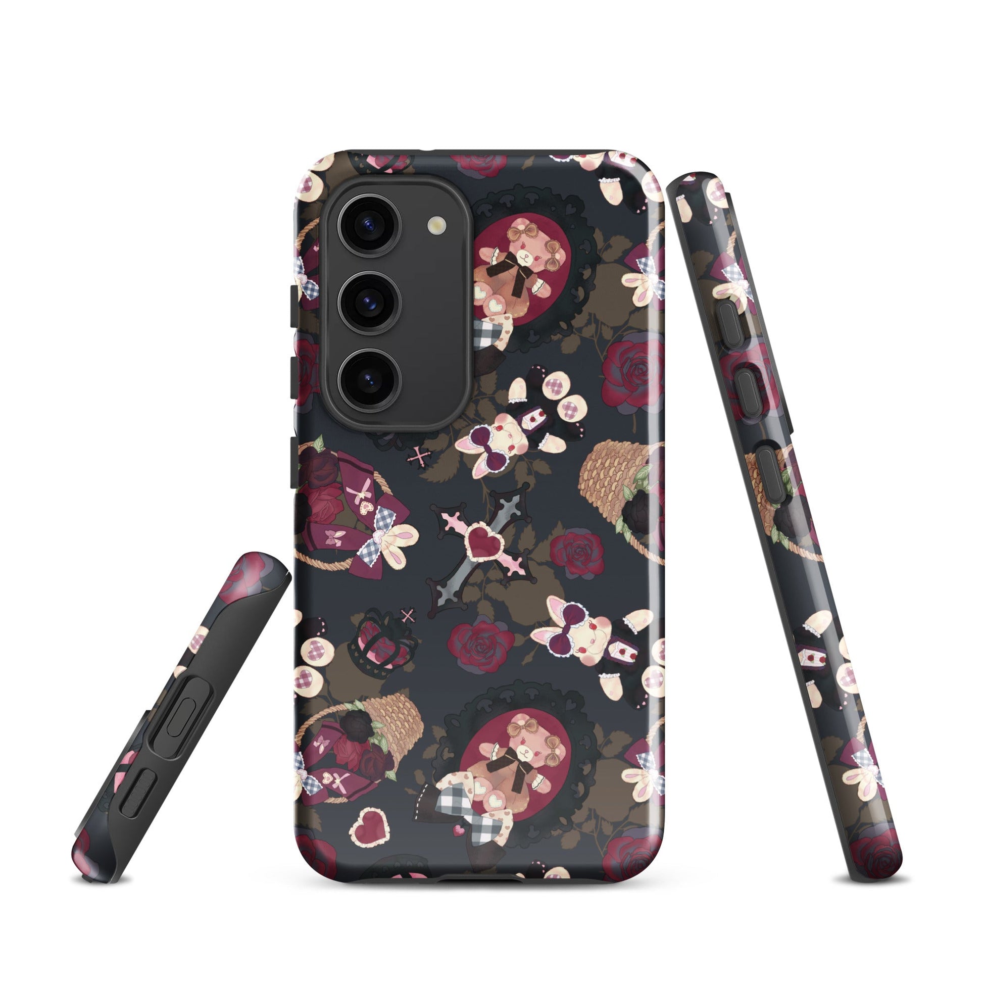 Gothic Teddy Samsung® Tough Case features a unique design, providing durability and style for your phone.
