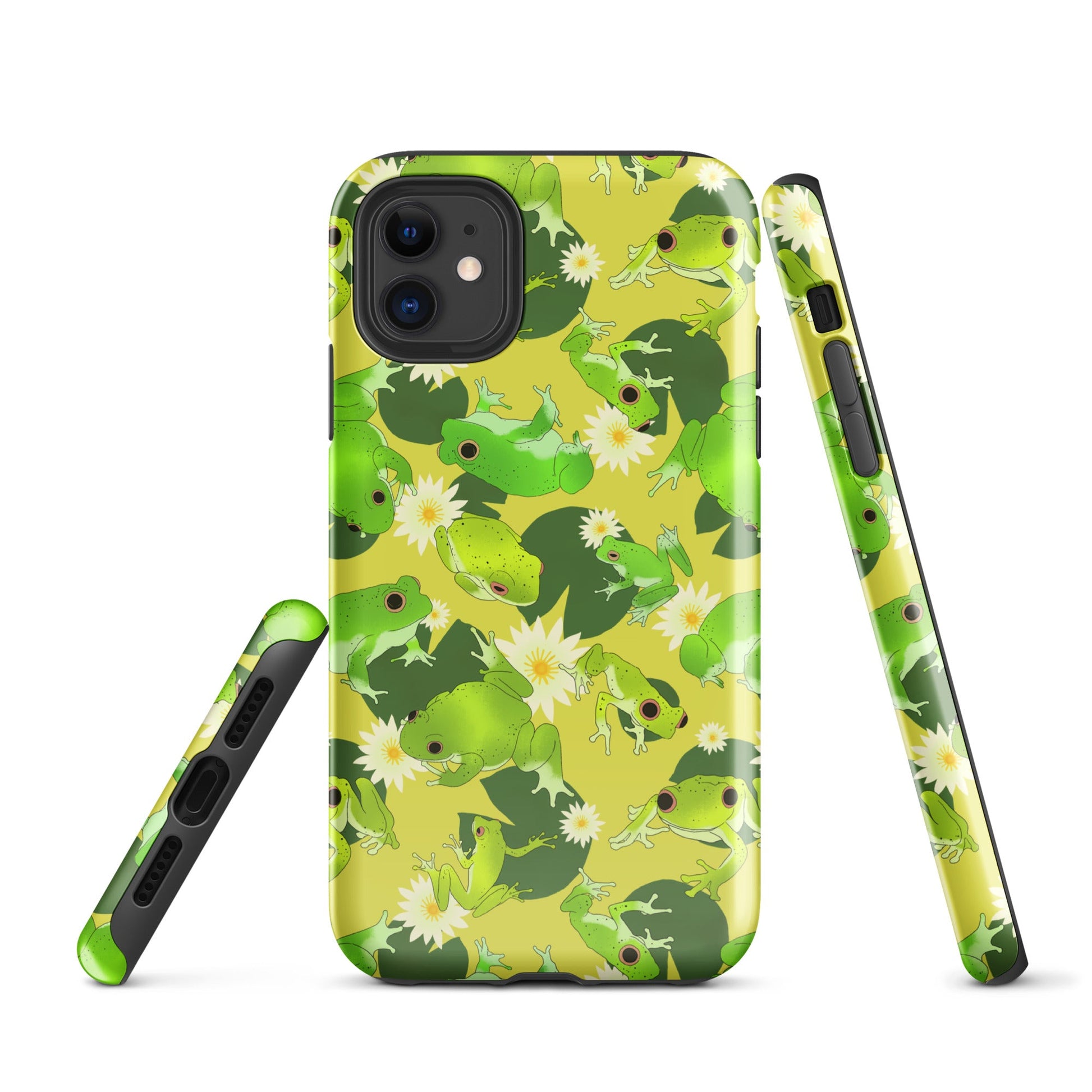Protect your phone stylishly with the Kero-kero iPhone® Tough Case, featuring a vibrant frog design.