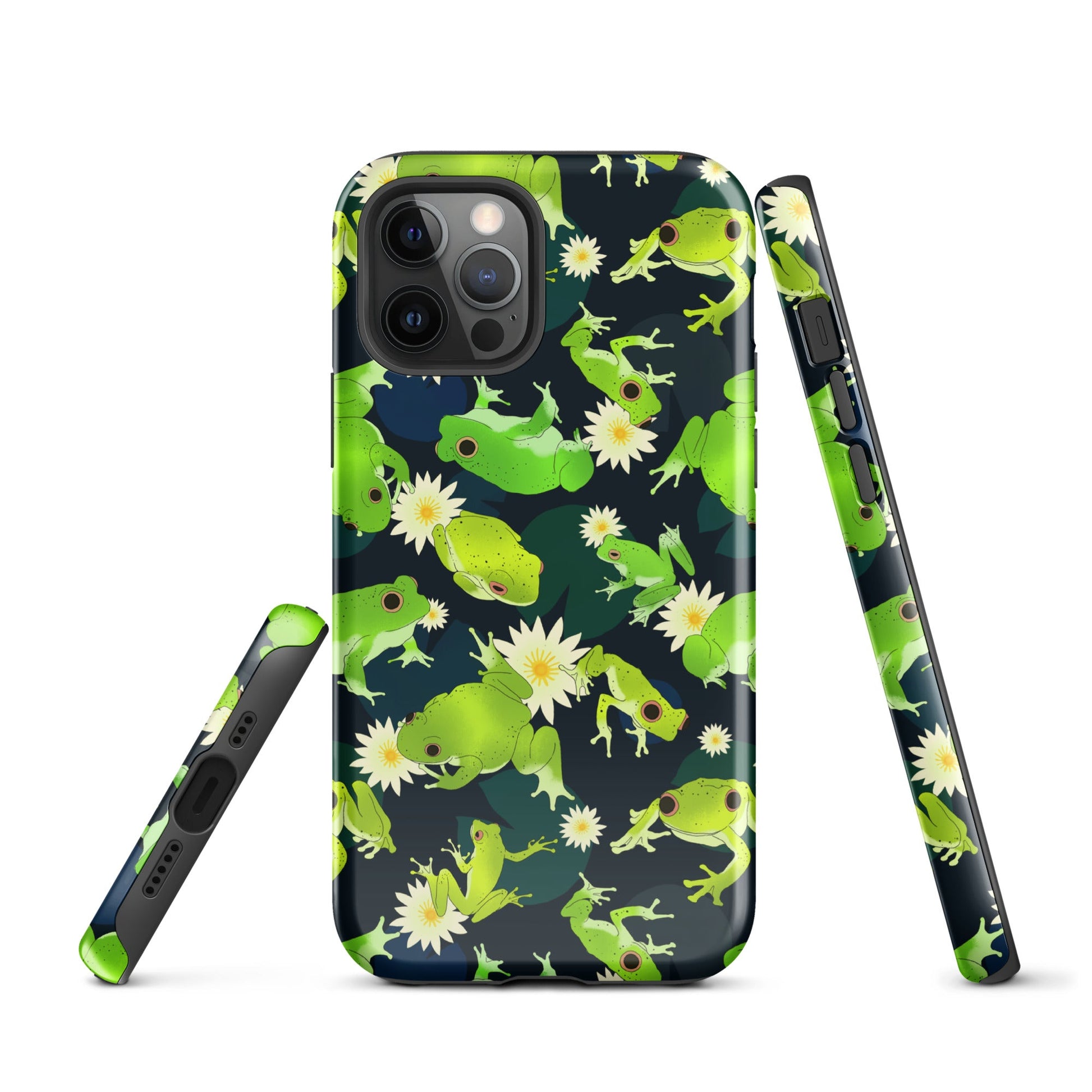 Stylishly protect your phone with the Kero-kero iPhone® Tough Case featuring vibrant frog designs and durable layers.