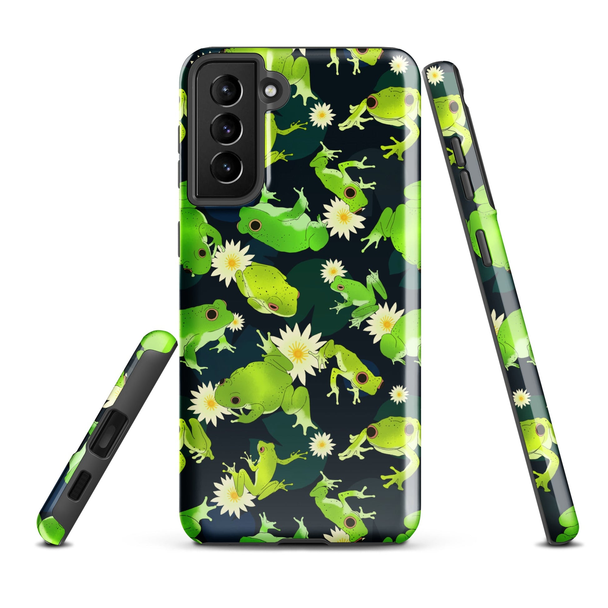 Stylish Kero-kero Samsung® Tough Case featuring vibrant frog design, offering superior protection for your phone.