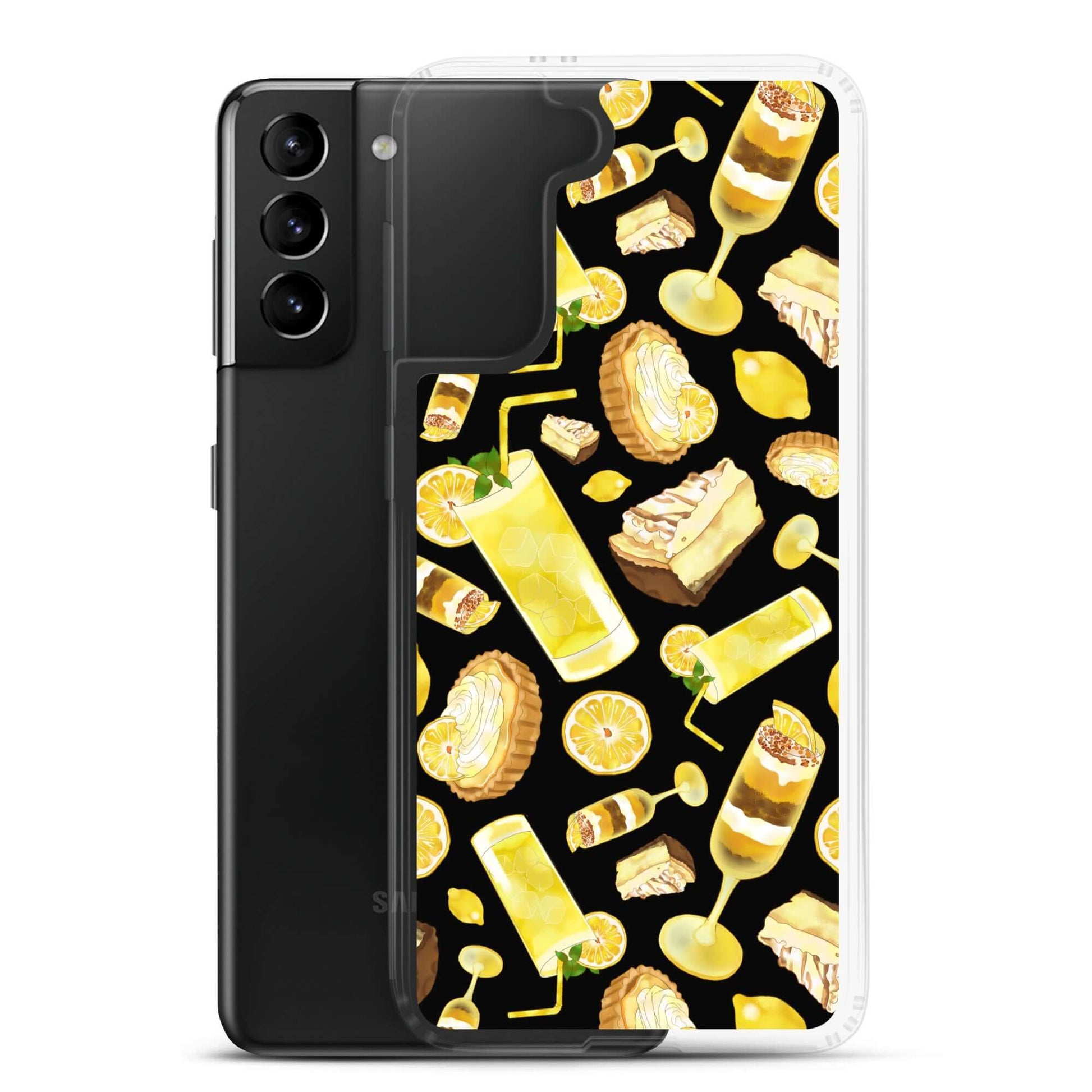 Sleek Lemon Samsung® Clear Case featuring vibrant lemon designs, perfect for style and protection. Shop now!