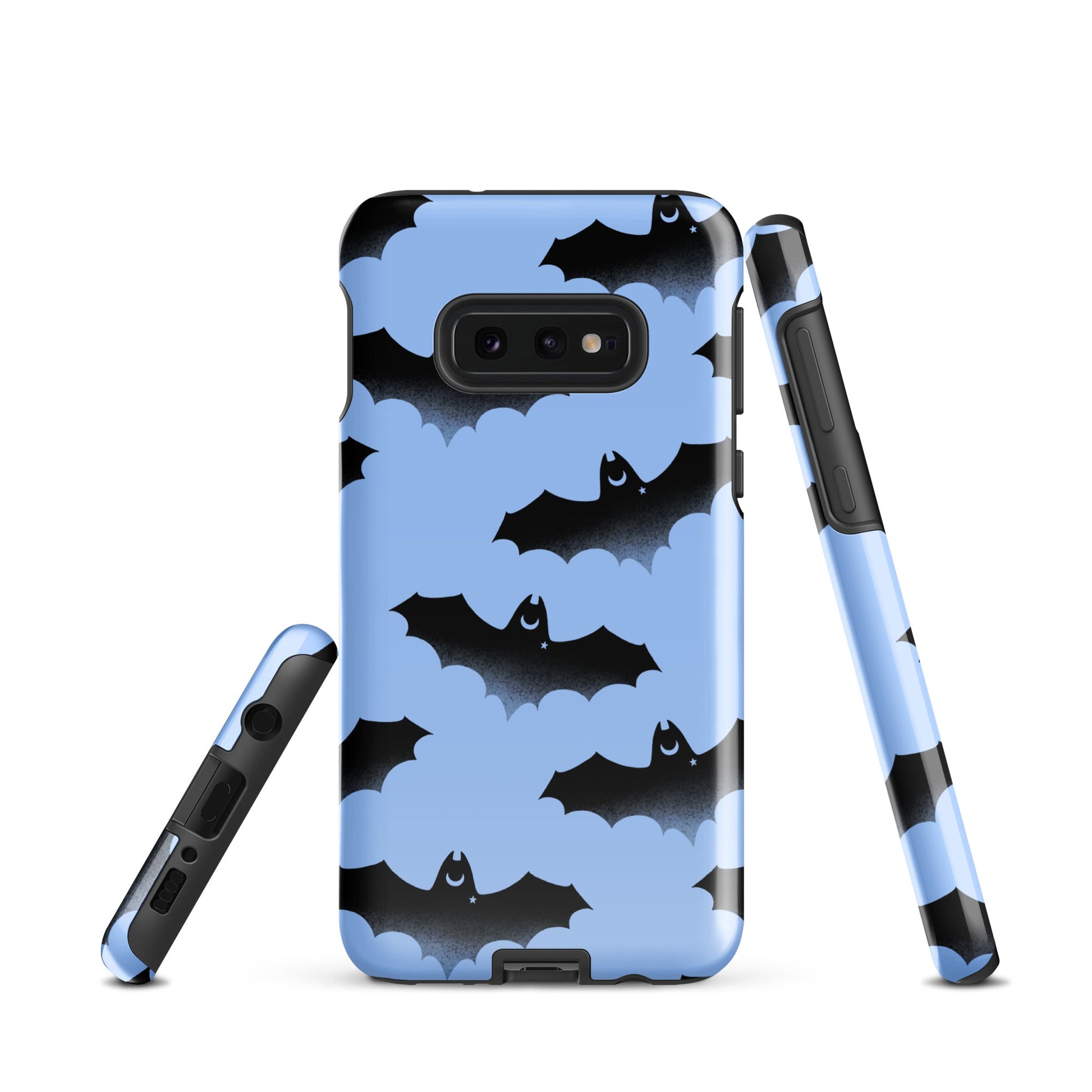 Stylish Lilith Samsung® Tough Case with bat design, providing durability and protection for your Samsung Galaxy S10e.