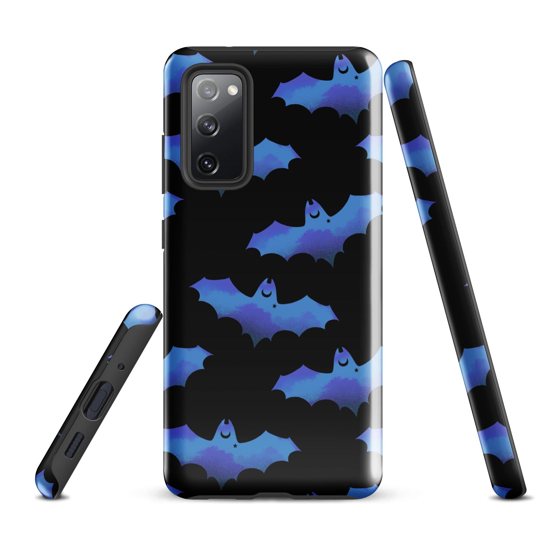 Stylish Lilith Samsung® Tough Case featuring a sleek bat design, offering durable protection for your phone.