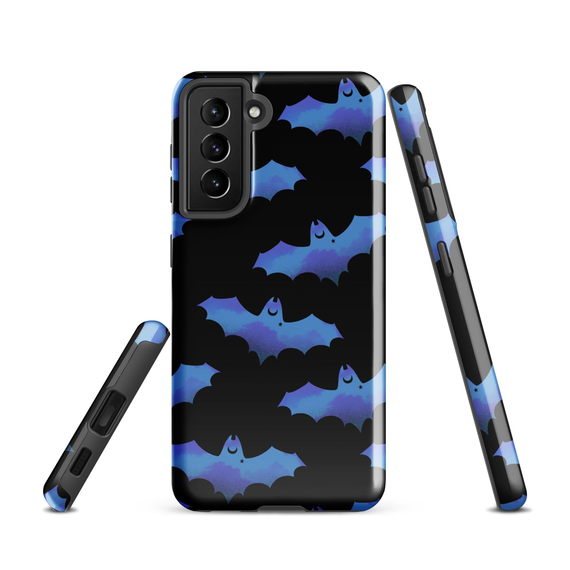 Lilith Samsung® Tough Case showcases a stylish bat design, offering durable protection for your phone.