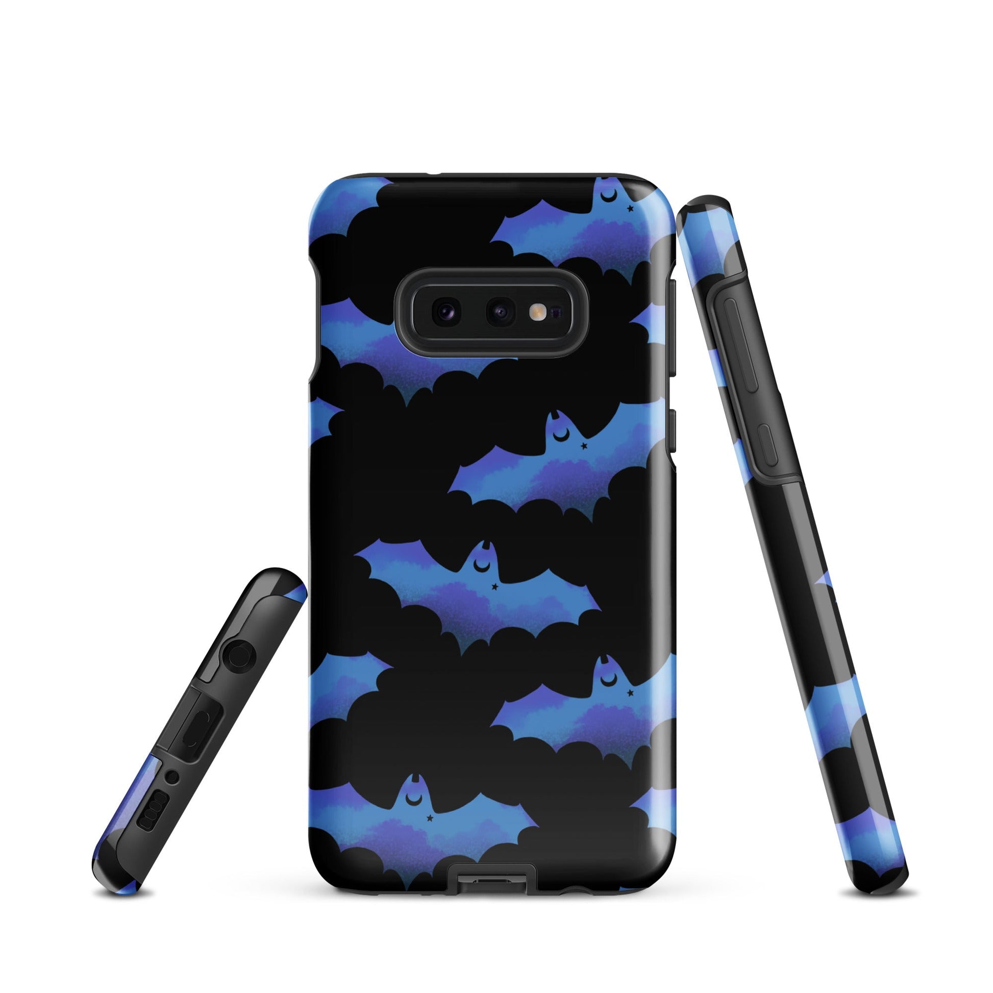 Stylish Lilith Samsung® Tough Case featuring a vibrant bat design, ensuring protection and durability for your phone.