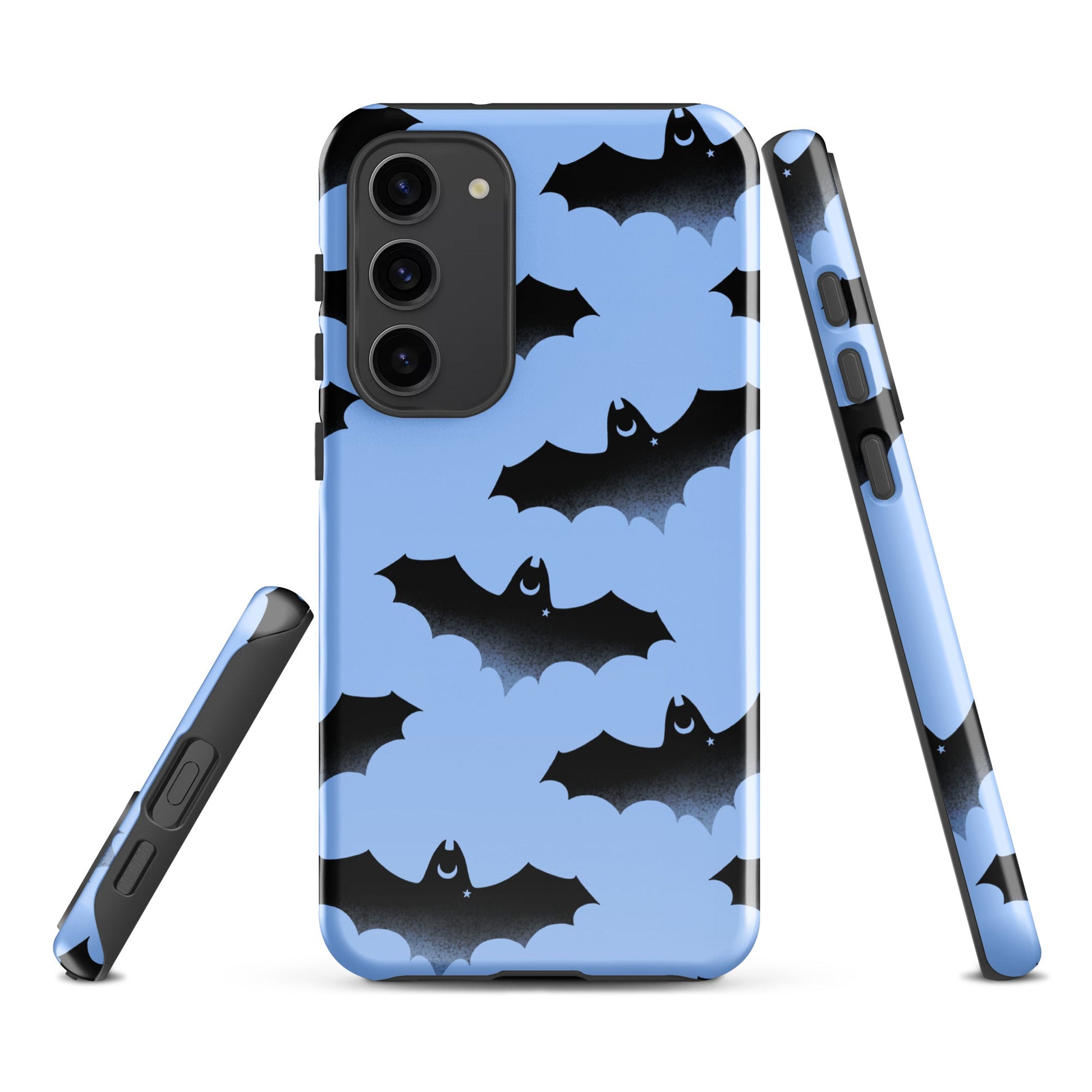 Stylish Lilith Samsung® Tough Case with bat design, offering durable protection for your phone against bumps and scratches.