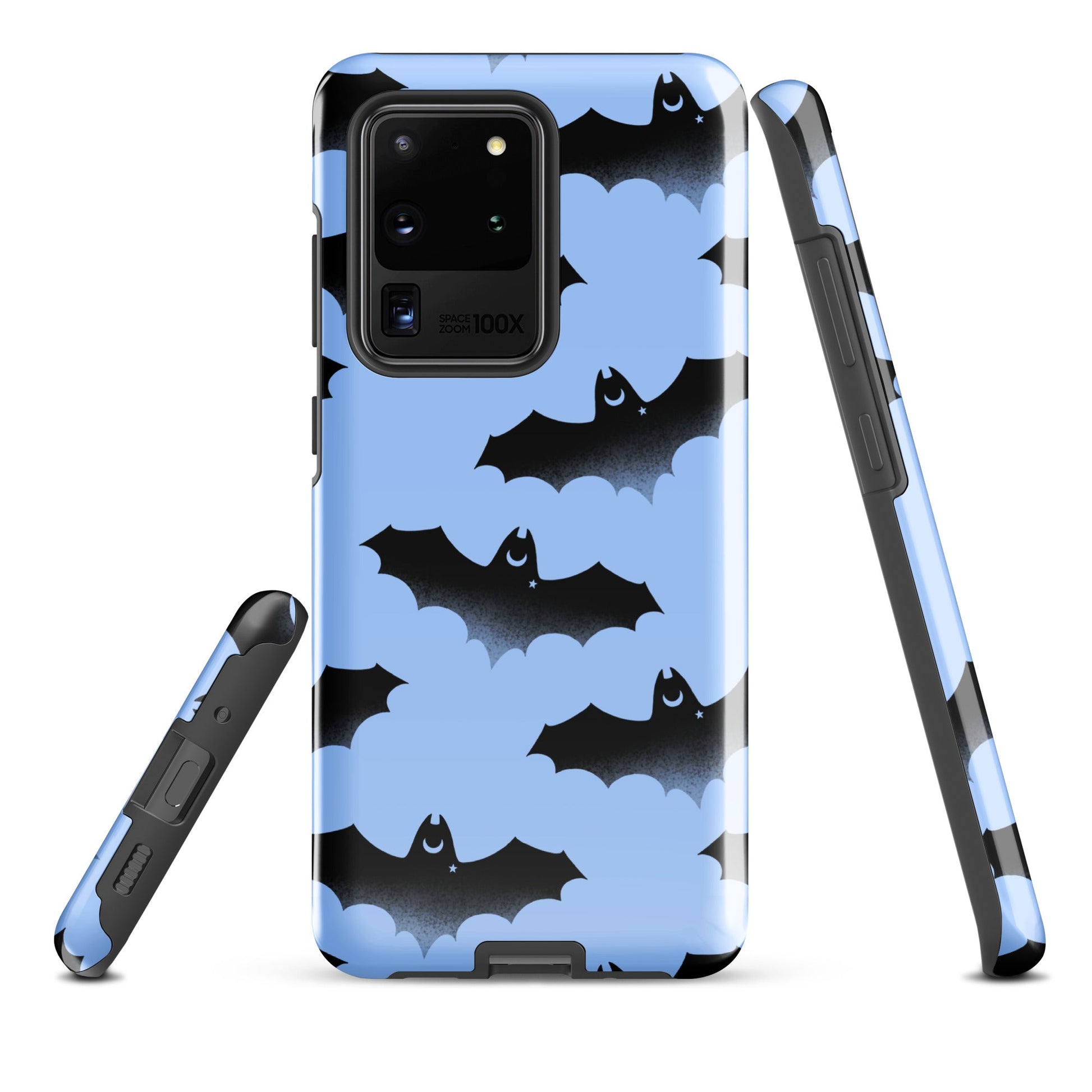 Stylish Lilith Samsung® Tough Case with bat design, offering impact resistance and durability for ultimate phone protection.