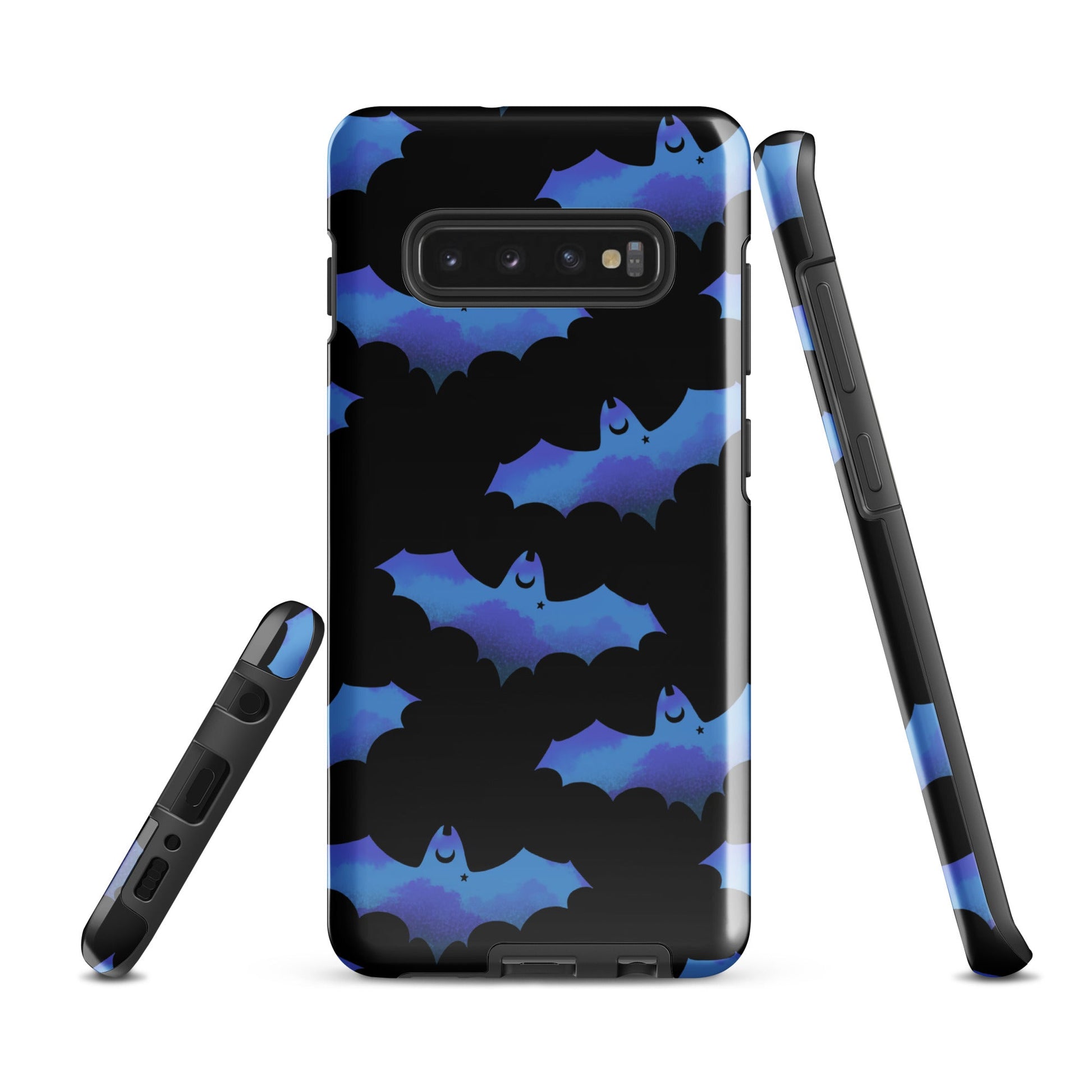 Stylish Lilith Samsung® Tough Case featuring a vibrant bat design, providing robust protection for your phone.