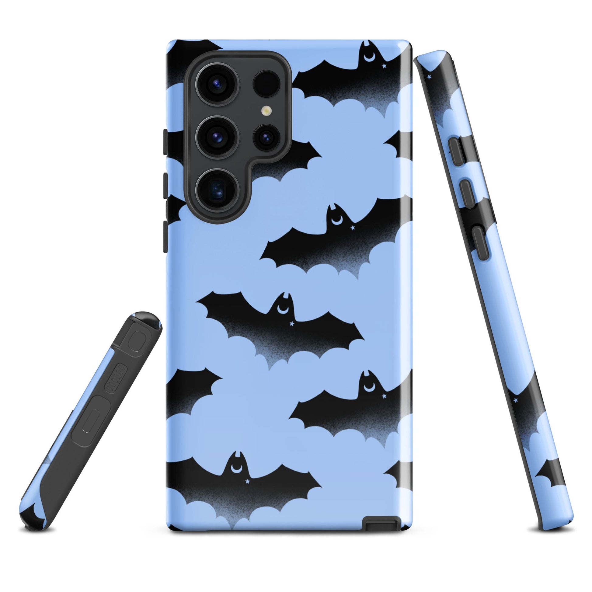 Stylish Lilith Samsung® Tough Case featuring a bat design, ensuring protection with impact-resistant materials.