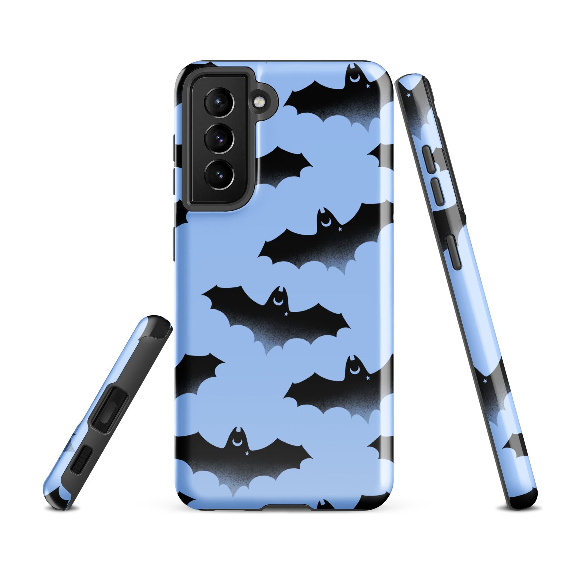 Lilith Samsung® Tough Case showcases a stylish bat design, combining art with durable protection for your phone.