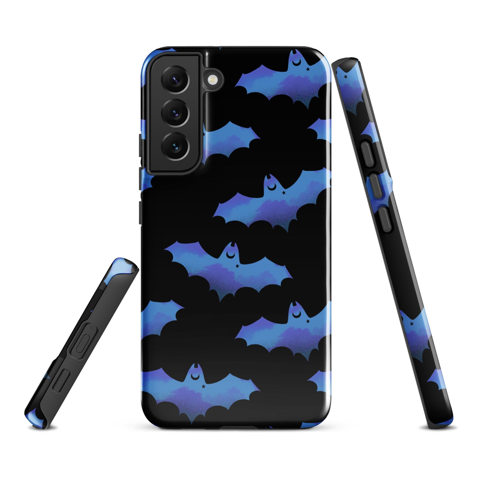 Stylish Lilith Samsung® Tough Case features a durable design with a bat pattern, perfect for protecting your phone.