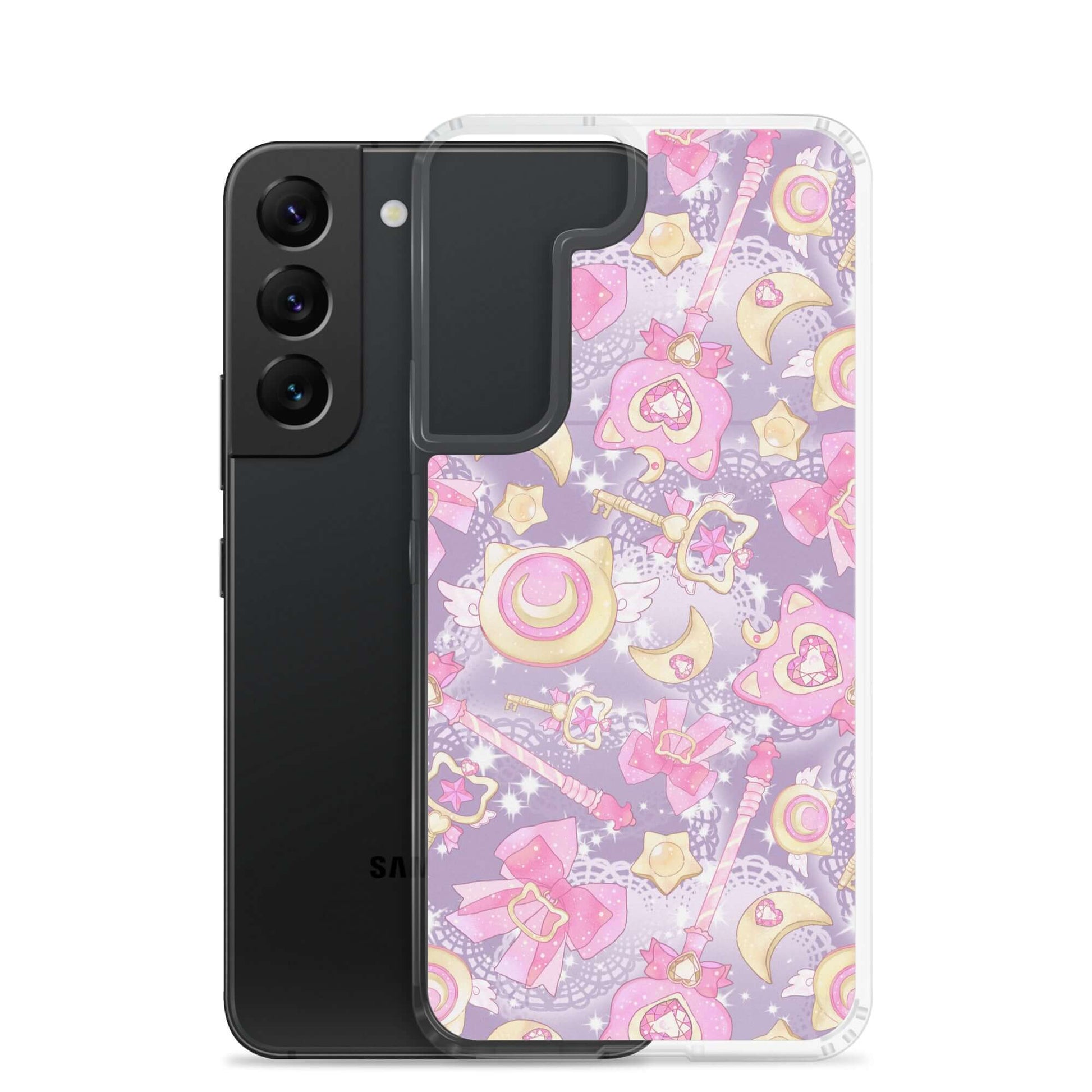 Protect your phone with the Magical Girl Samsung® Clear Case, featuring a whimsical design for every magical girl.