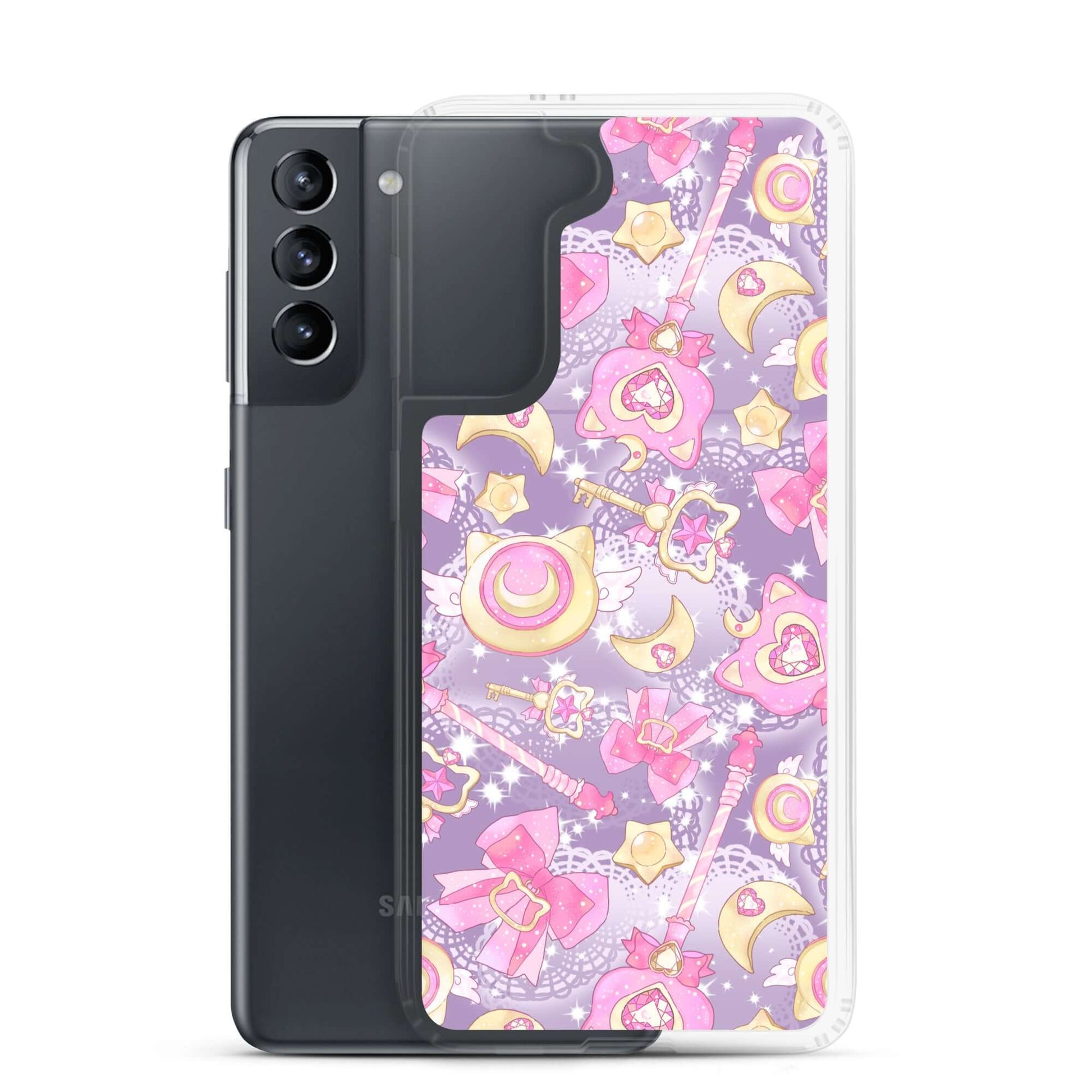 Sleek Magical Girl Samsung® Clear Case with cute designs, perfect for protecting your phone in style.