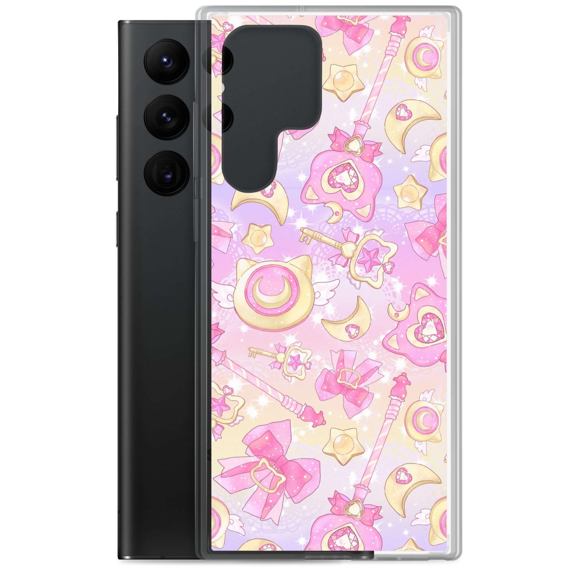 Protect your phone in style with the Magical Girl Samsung® Clear Case, featuring enchanting designs for magical vibes.