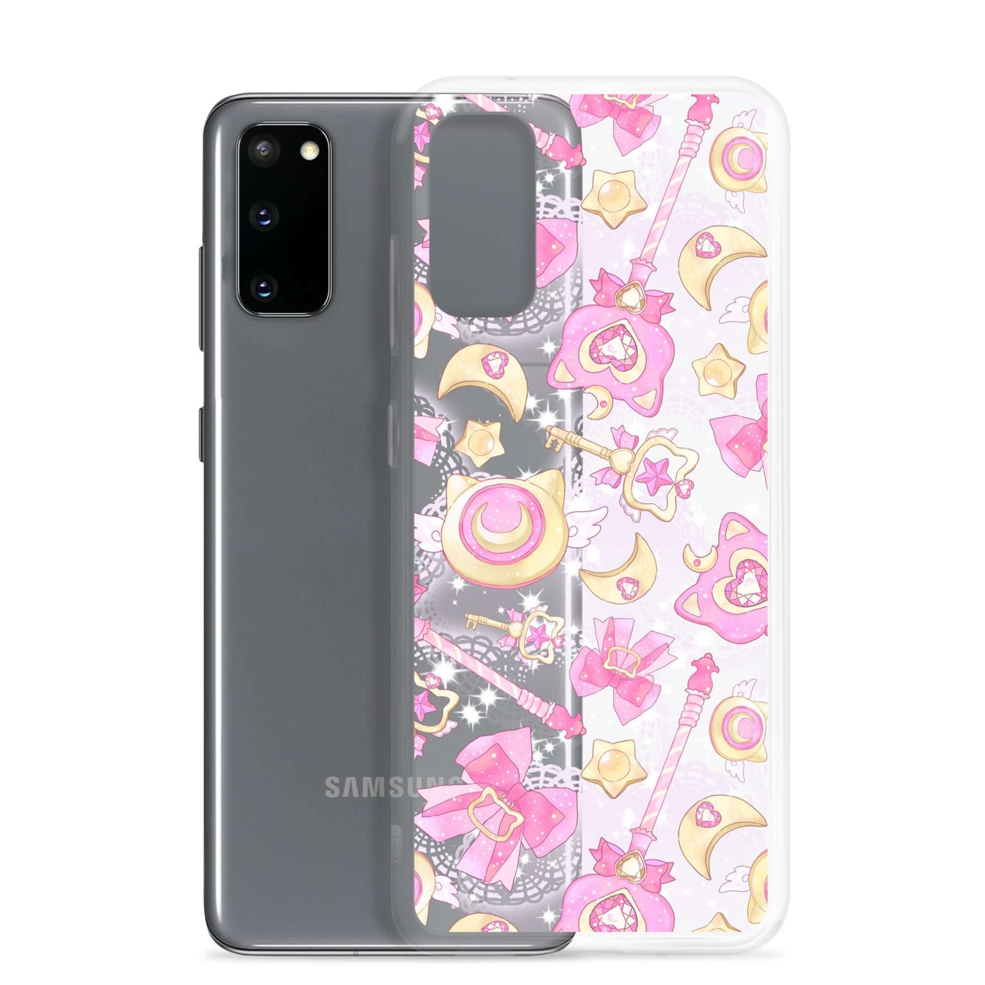 Protect your phone with the Magical Girl Samsung® Clear Case, featuring whimsical designs for every magical girl fan.