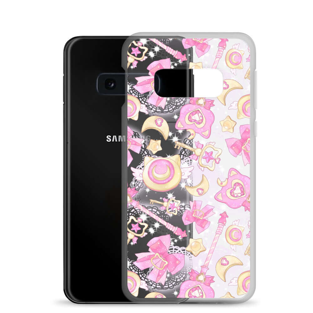 Protect your phone with the Magical Girl Samsung® Clear Case, featuring vibrant magical girl designs for every fan.