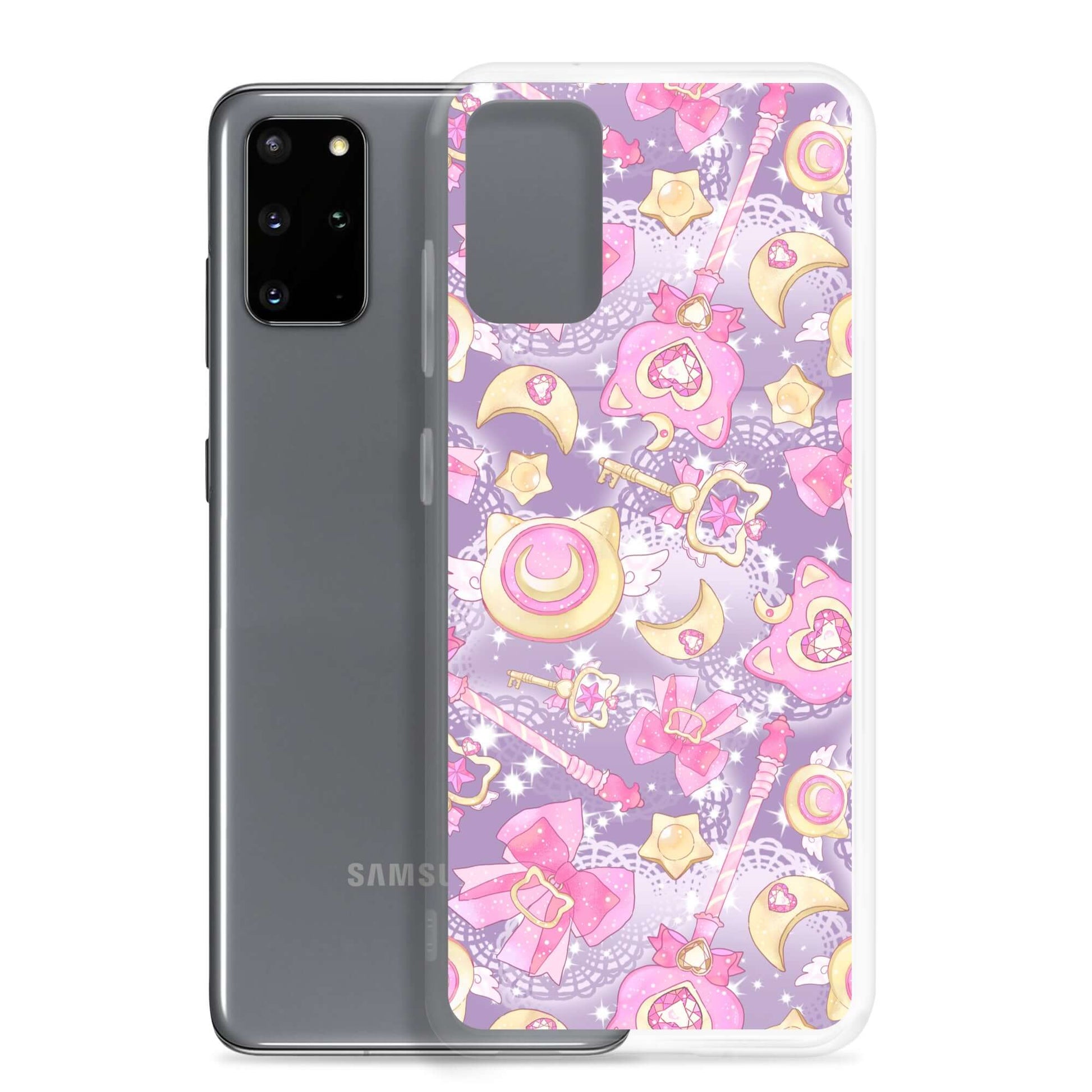 Protect your phone with the Magical Girl Samsung® Clear Case, featuring adorable magical-themed designs and durability.