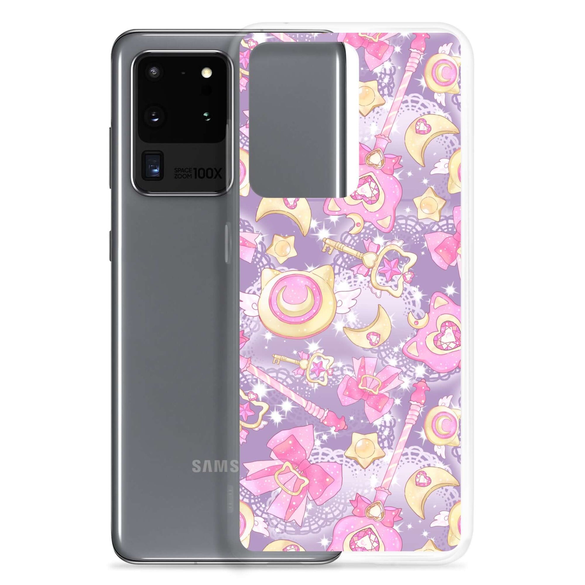 Protect your phone in style with the Magical Girl Samsung® Clear Case, featuring a fun and colorful magical design.