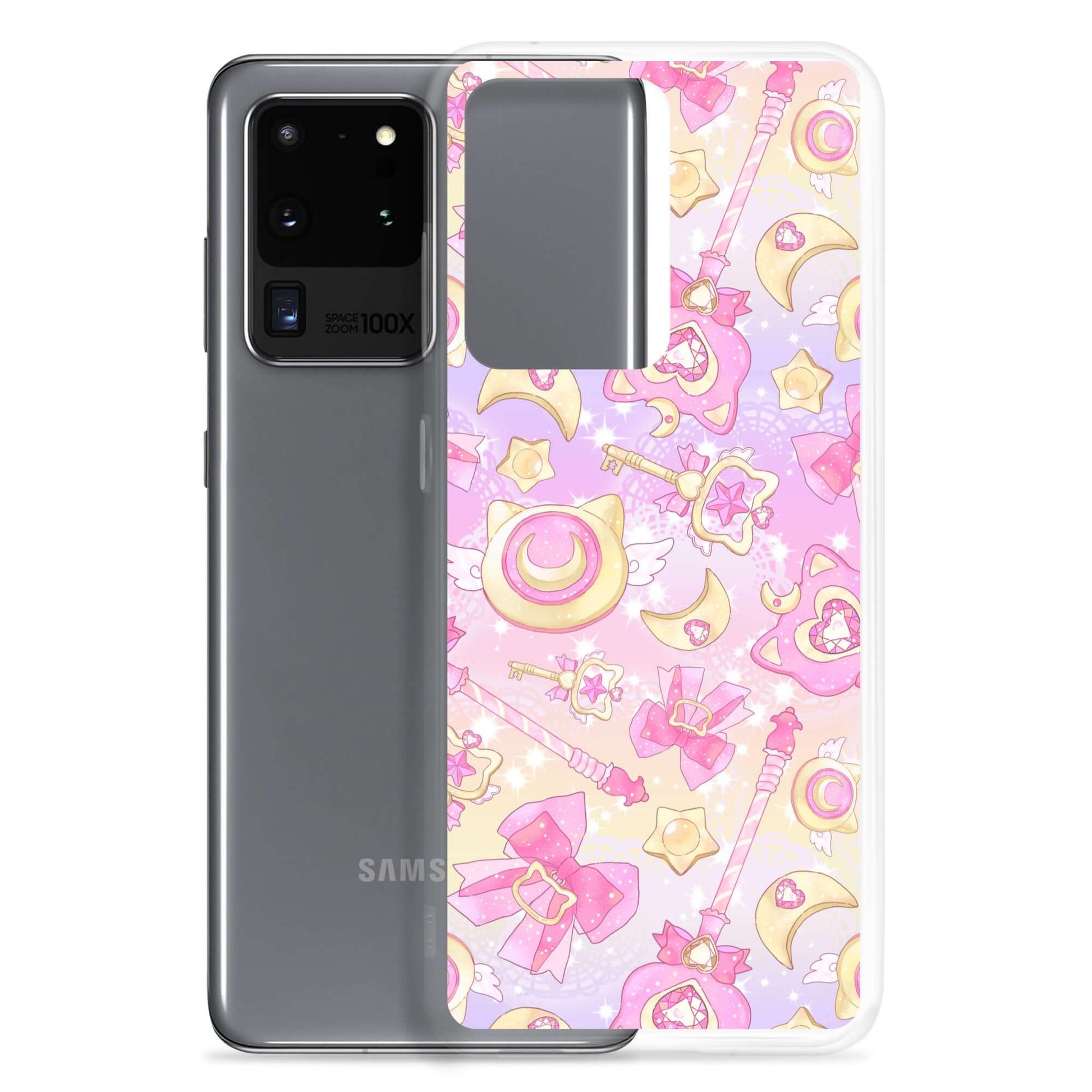 Protect your phone in style with the Magical Girl Samsung® Clear Case, featuring whimsical designs for magical vibes.