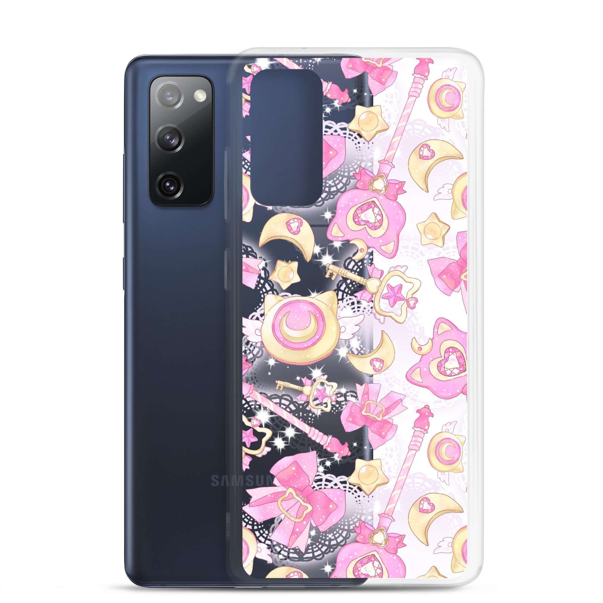 Protect your phone in style with the Magical Girl Samsung® Clear Case, featuring cute magical designs.