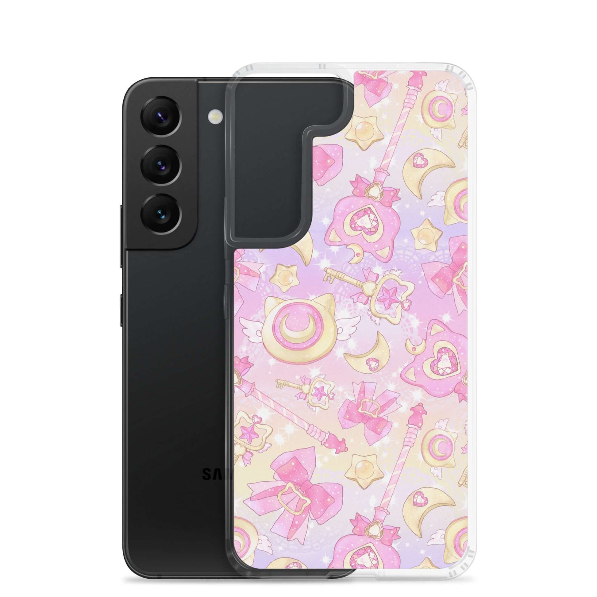 Sleek Magical Girl Samsung® Clear Case features adorable designs, perfect for protecting your phone in style.