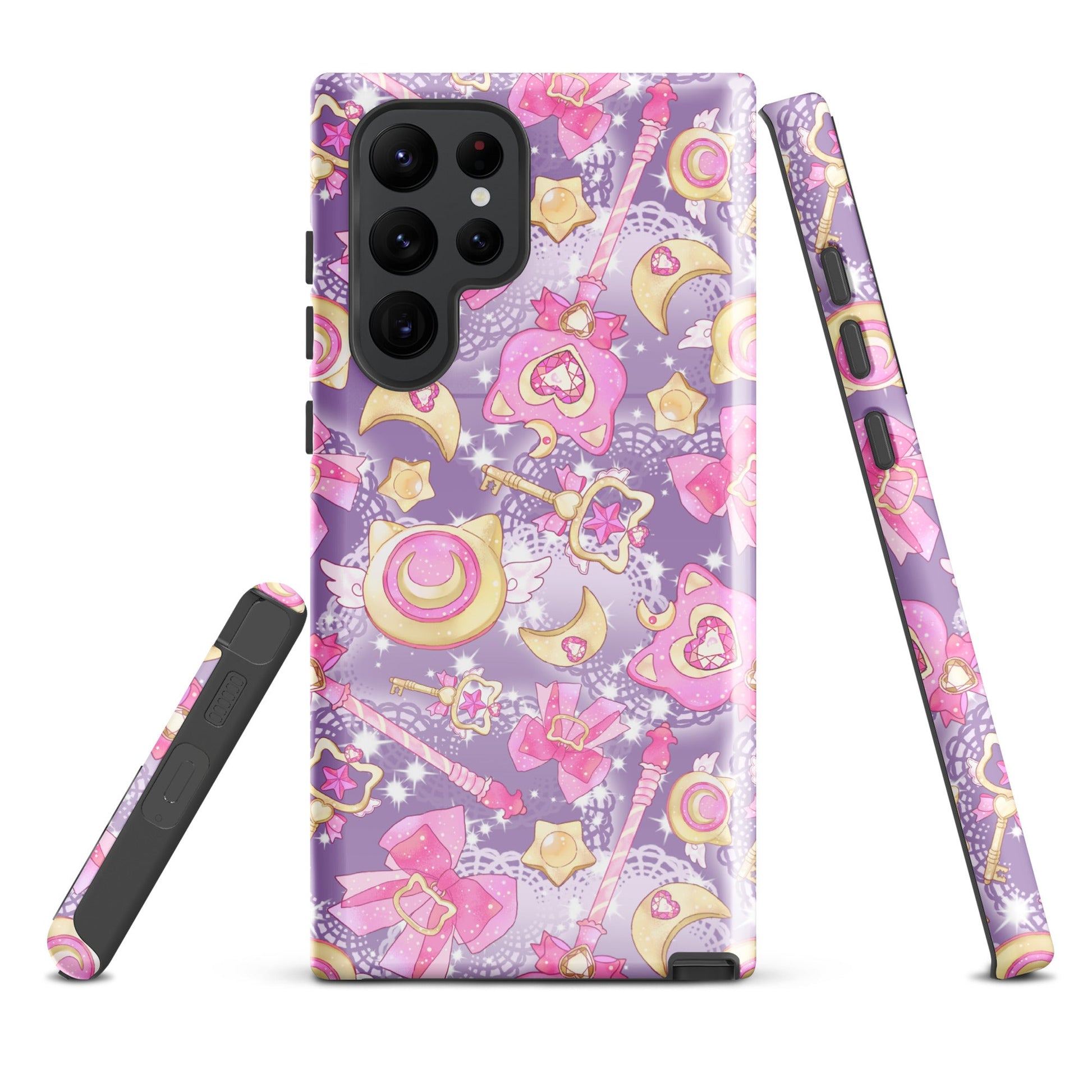 Colorful Magical Girl Samsung® Tough Case featuring whimsical designs, perfect for protecting your phone in style.
