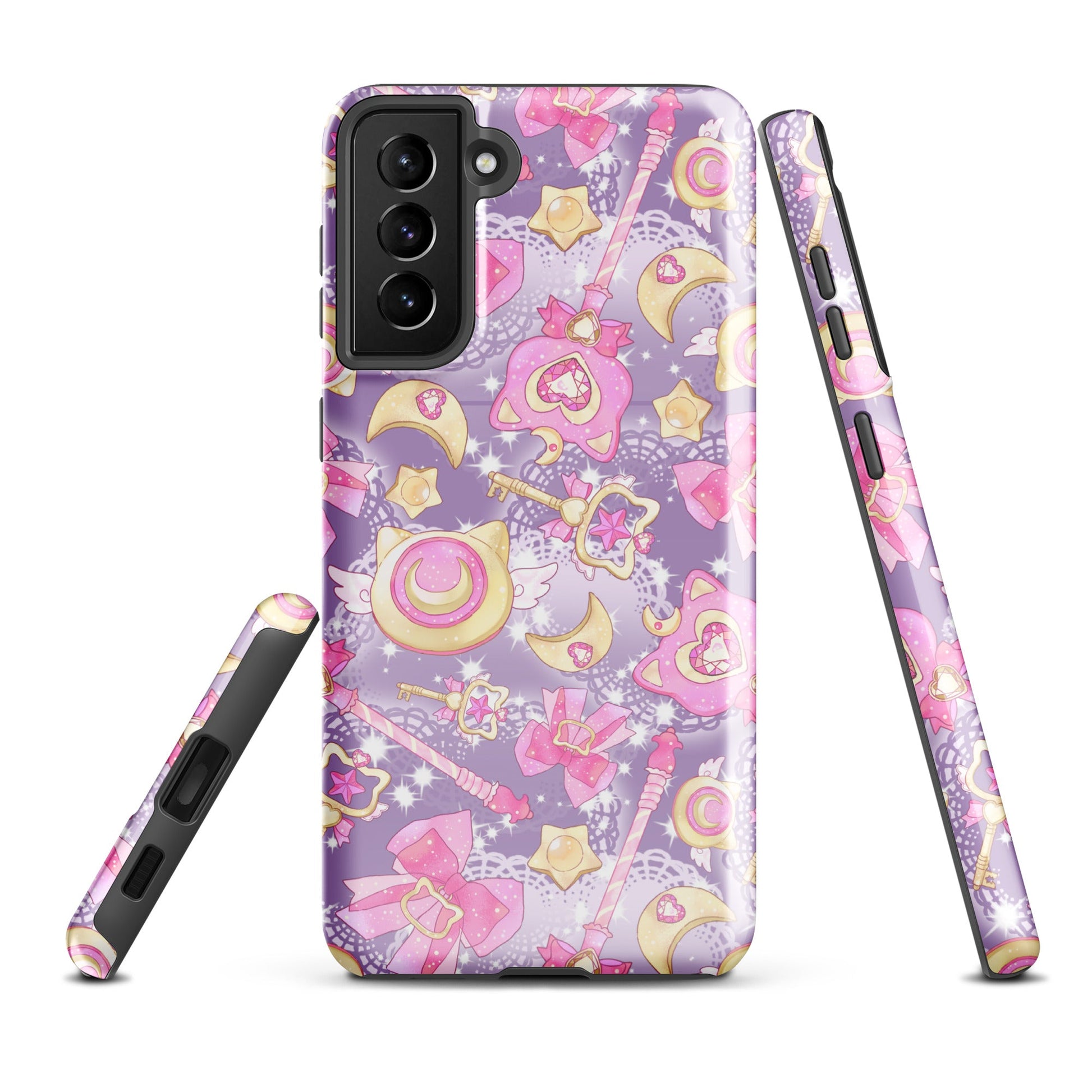 Protect your phone in style with the Magical Girl Samsung® Tough Case, featuring vibrant magical-themed designs.