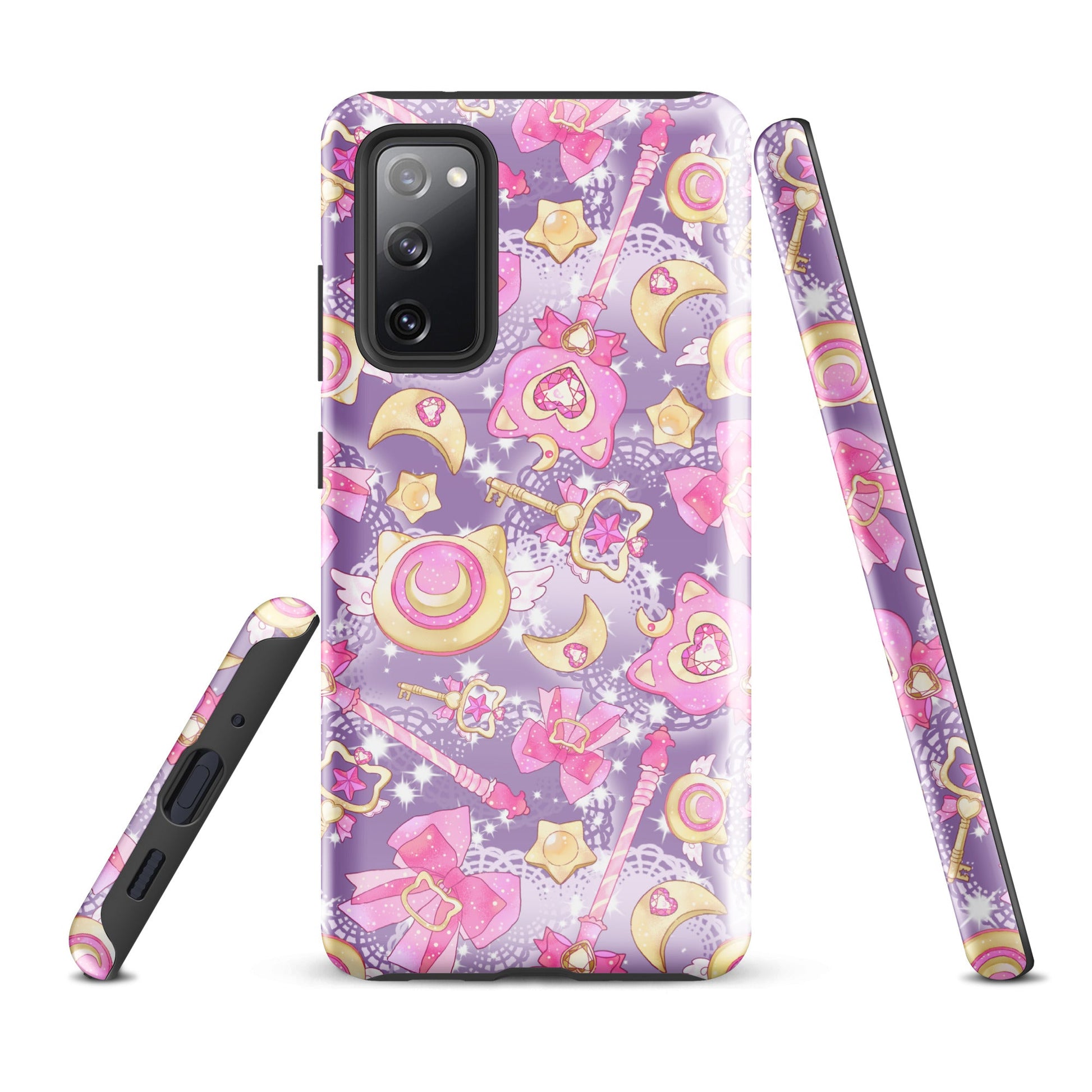 Colorful Magical Girl Samsung® Tough Case featuring cute magical motifs, perfect for protecting your phone in style.