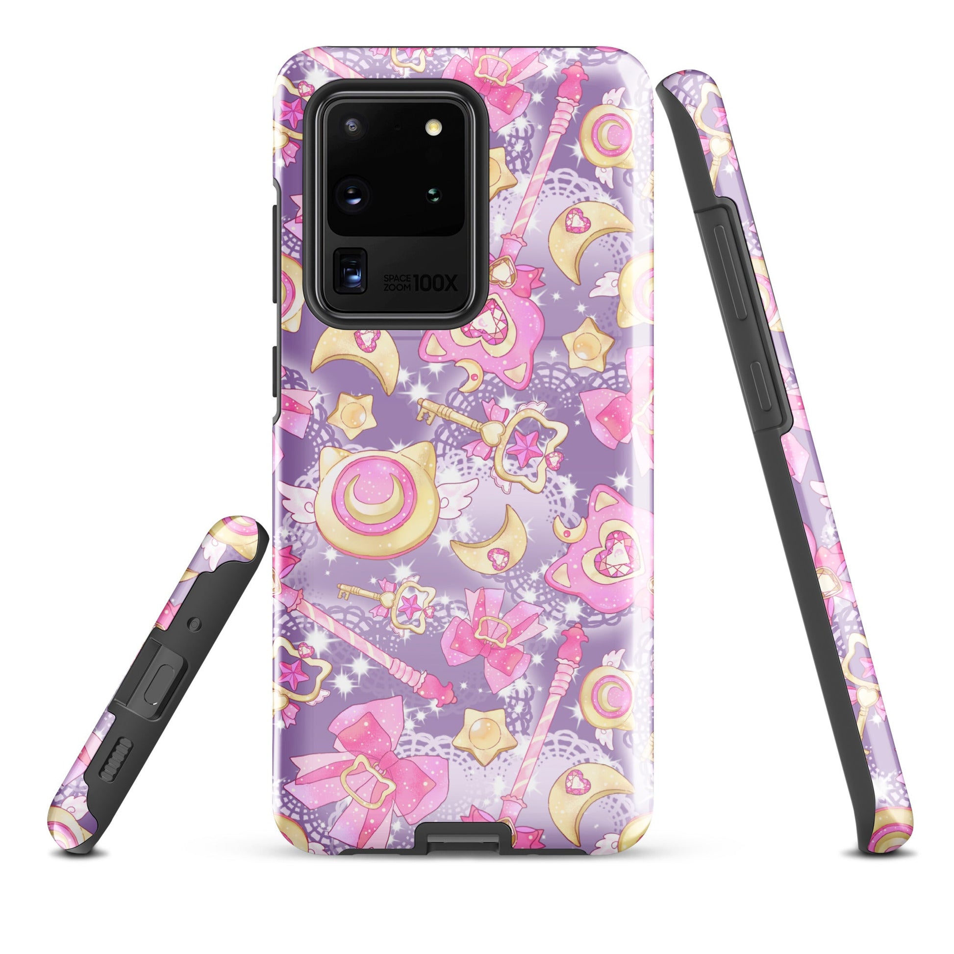 Colorful Magical Girl Samsung® Tough Case featuring whimsical designs, perfect for protecting your phone stylishly.
