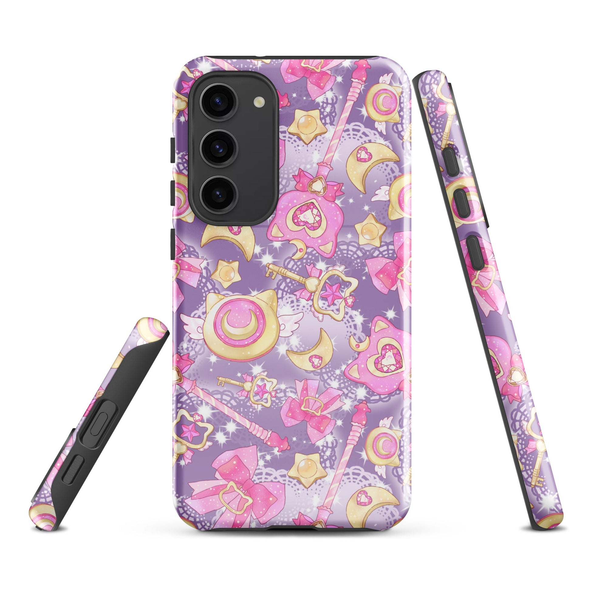 Protect your phone with the Magical Girl Samsung® Tough Case, featuring a vibrant design inspired by magical gadgets.