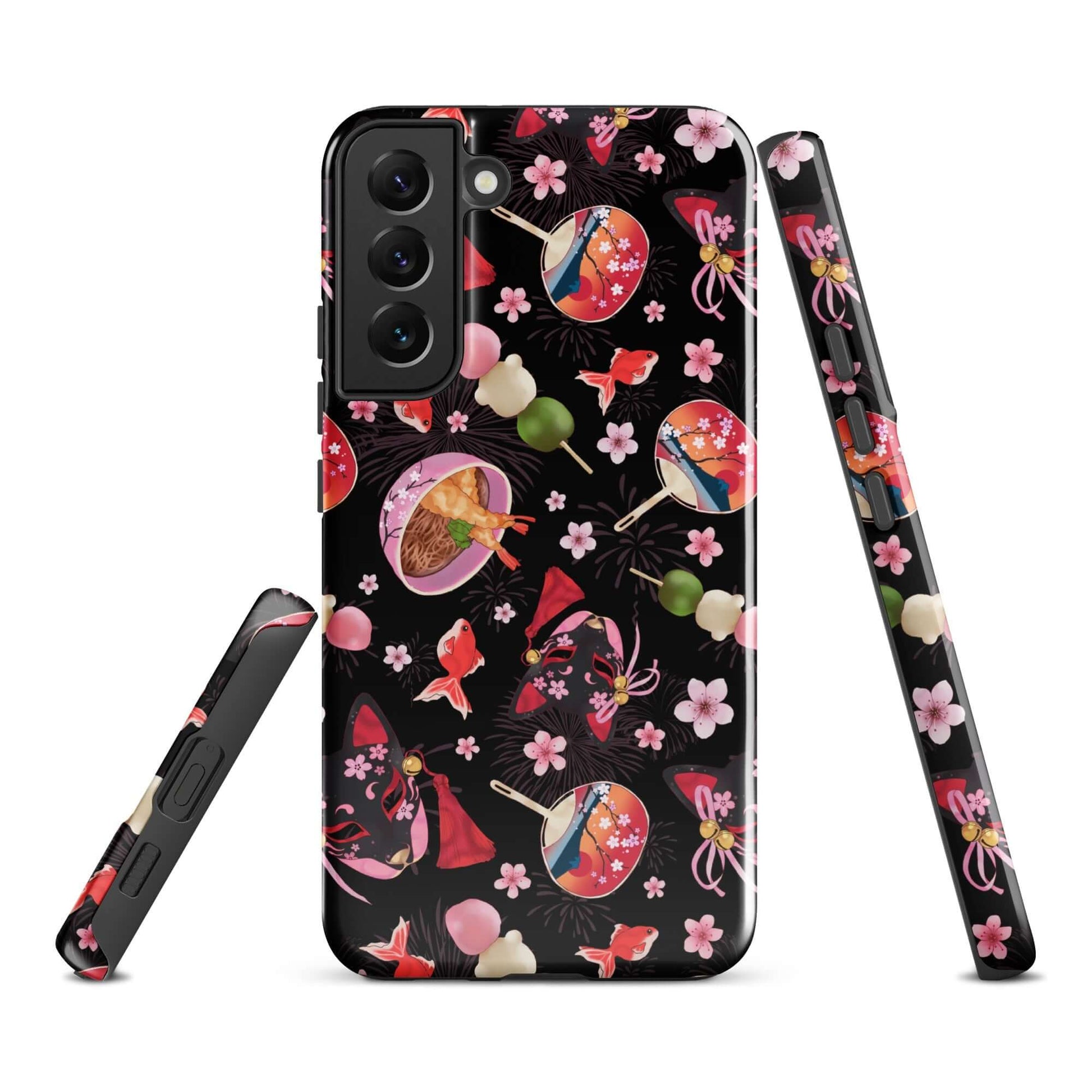 Stylish Matsuri Samsung® Tough Case features vibrant designs, offering impact protection and a sleek look for your phone.