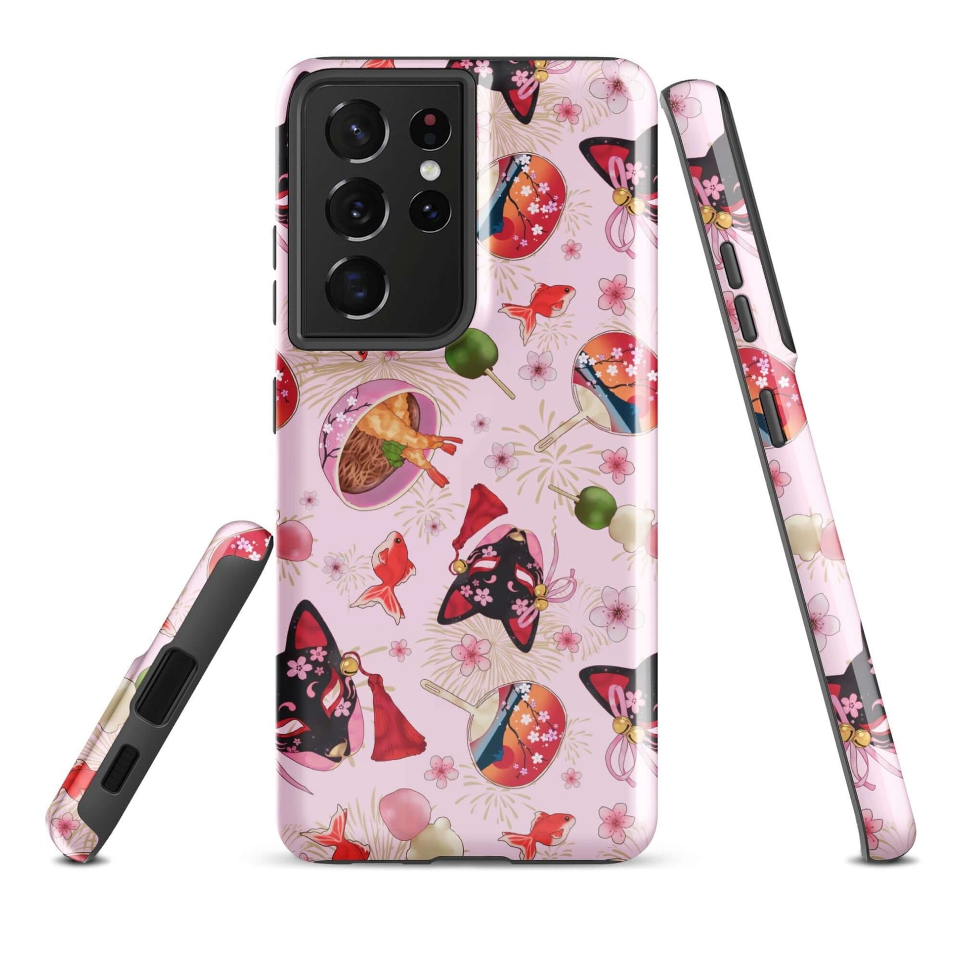 Matsuri Samsung® Tough Case features vibrant artwork, ensuring your phone stays protected and stylish effortlessly.