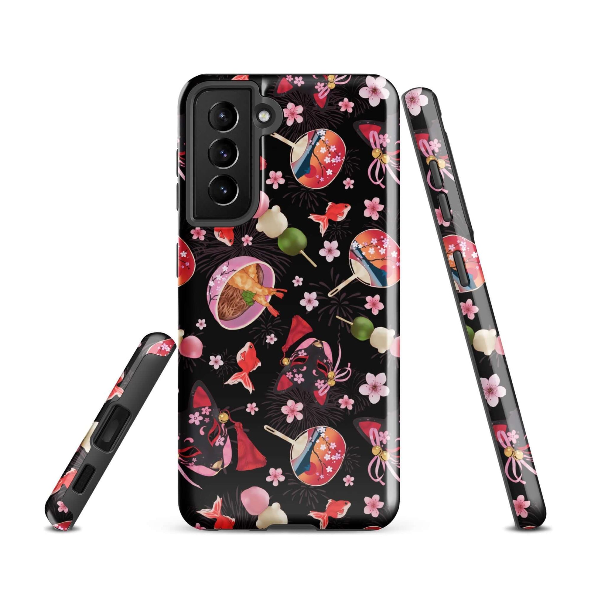 Stylish Matsuri Samsung® Tough Case features vibrant designs, offering durability and shock protection for your phone.