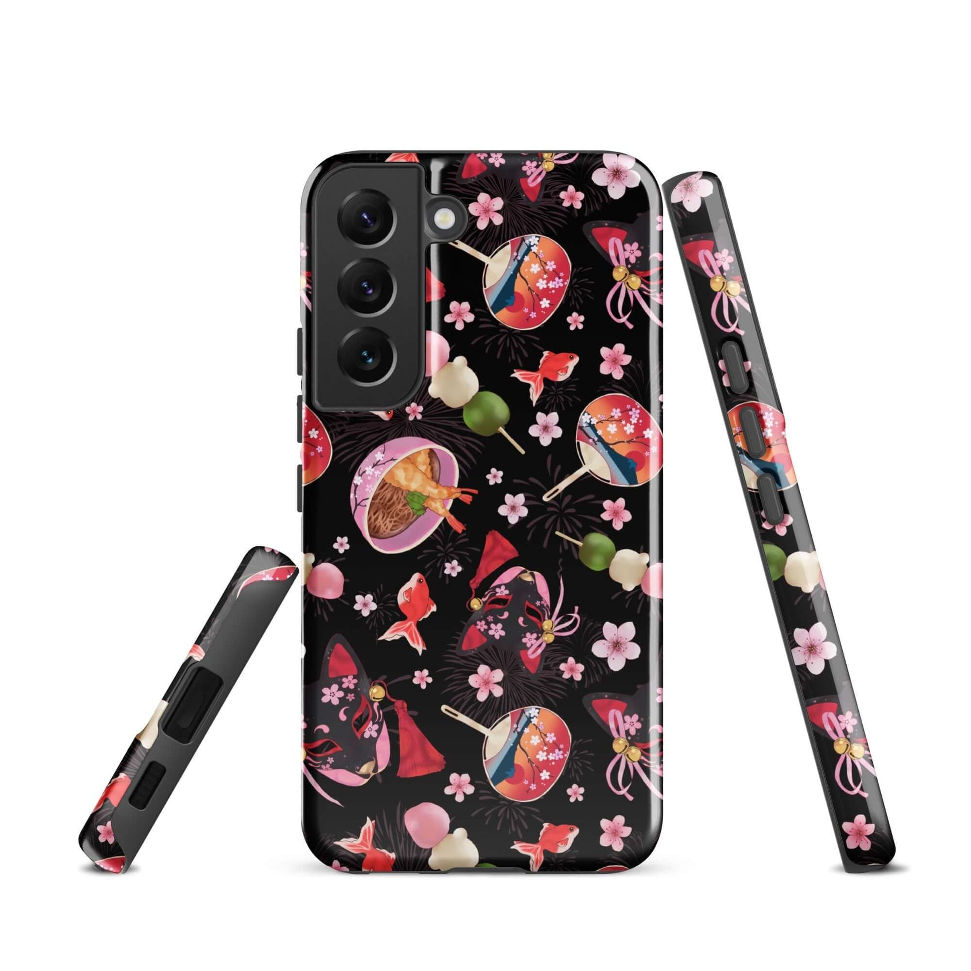 Matsuri Samsung® Tough Case features a vibrant design, offering durability and style for your device protection.
