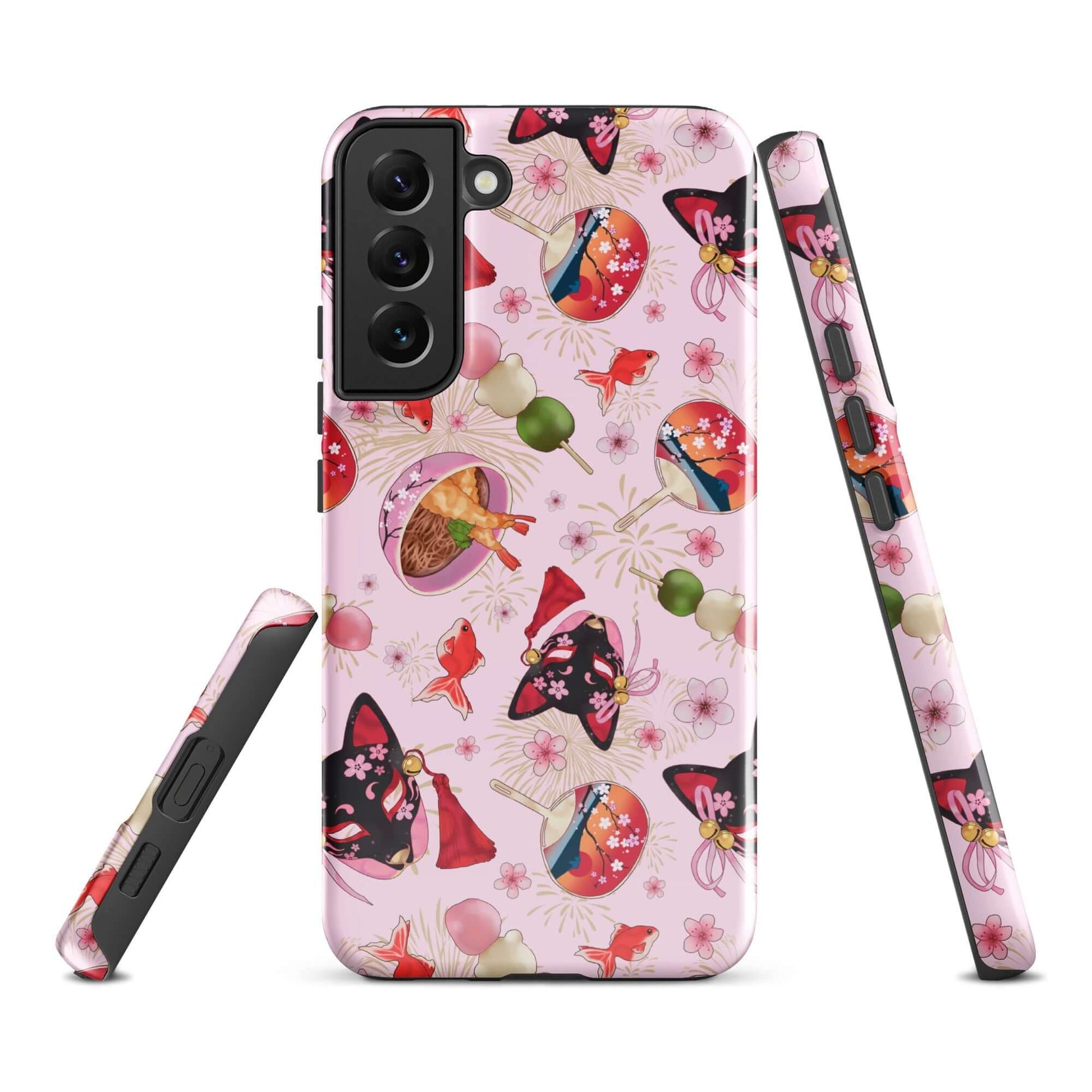 Stylish Matsuri Samsung® Tough Case features vibrant designs, ensuring durability and protection for your phone.