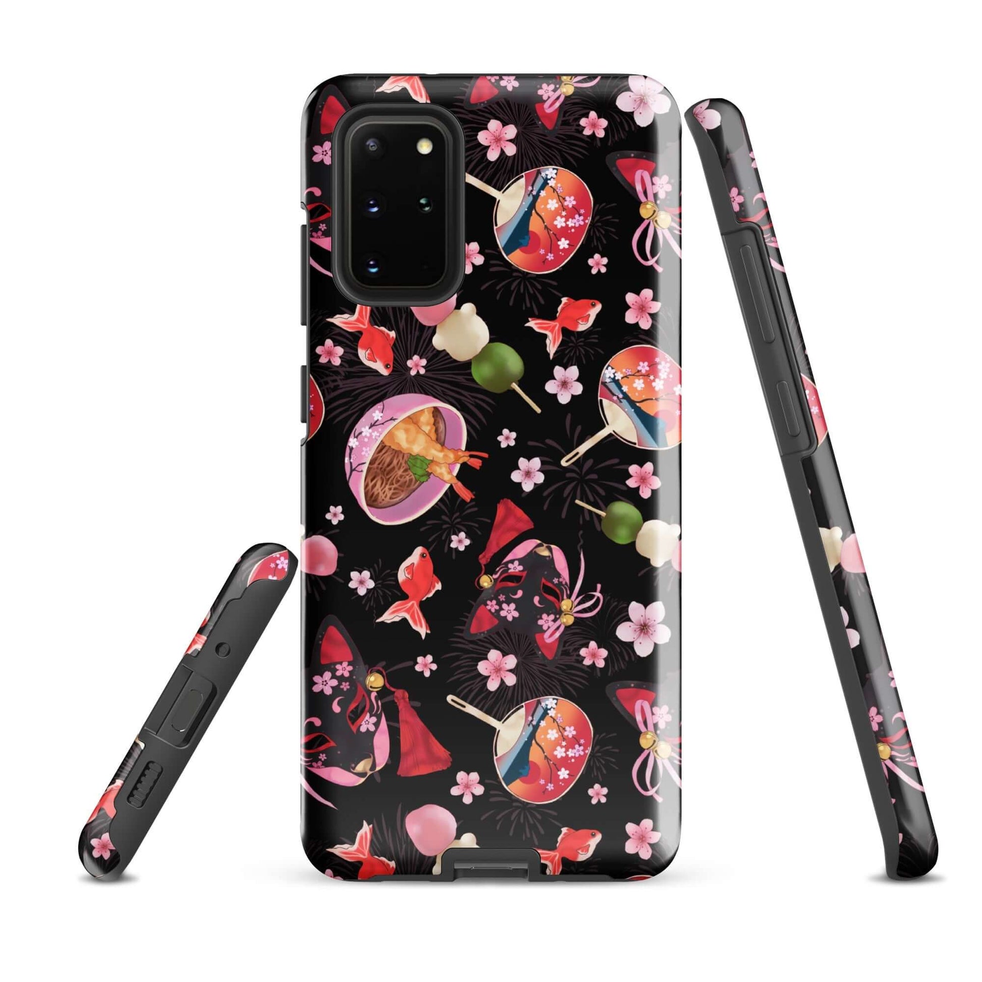 Matsuri Samsung® Tough Case features vibrant artwork, offering durable protection for your phone in style.