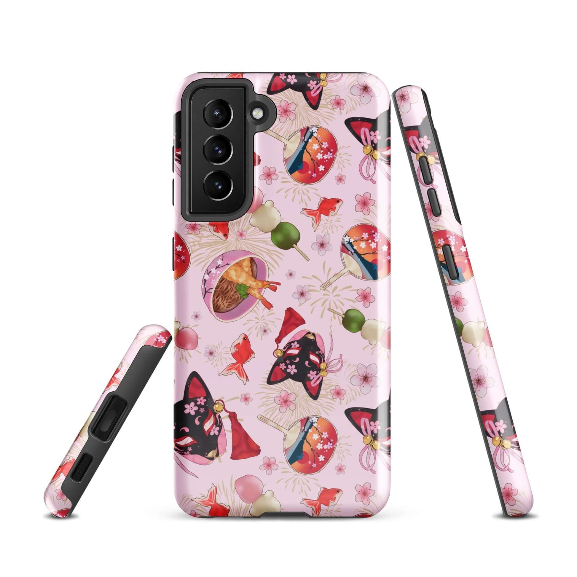 Enhance your style with the Matsuri Samsung® Tough Case, featuring vibrant designs and durable, shock-absorbing protection.