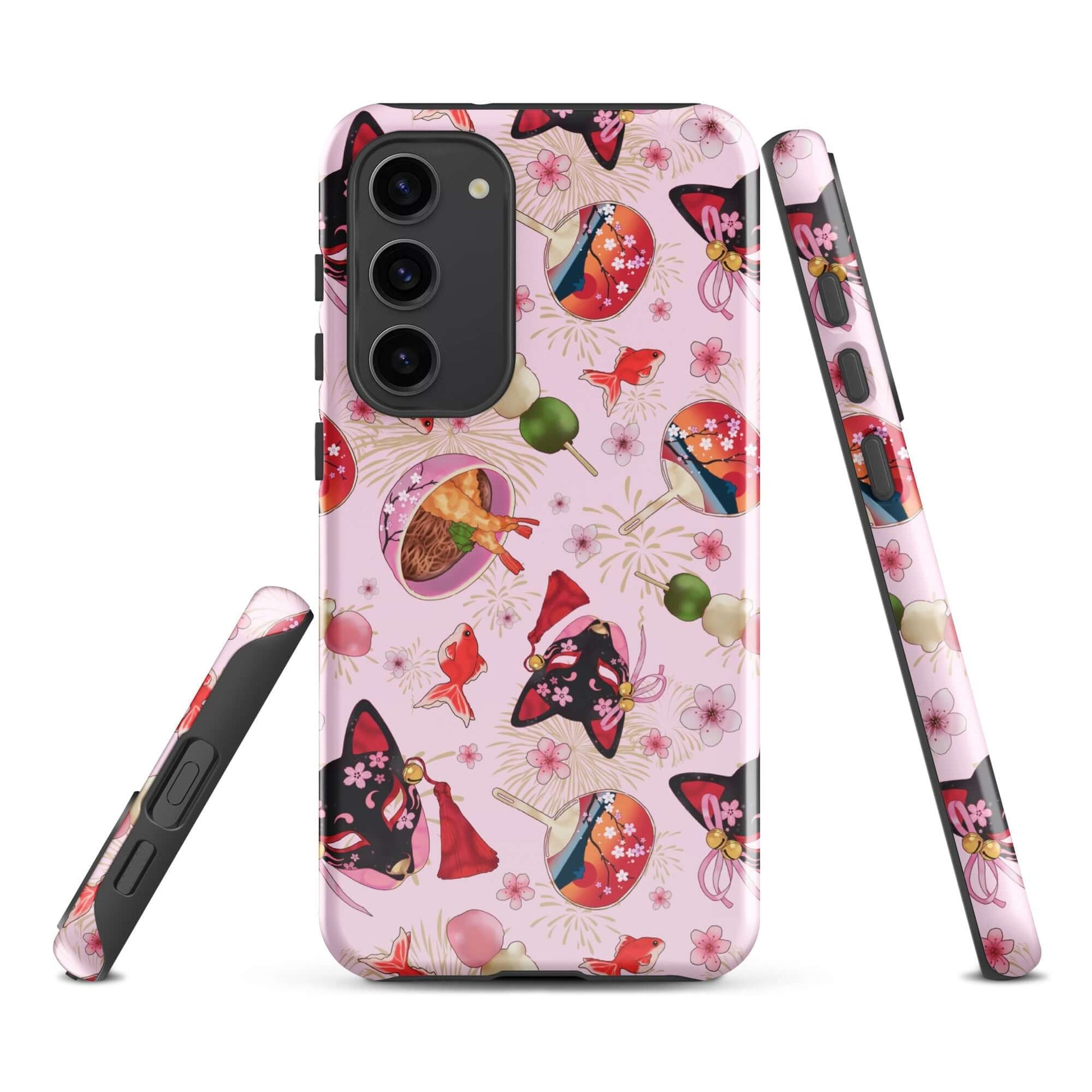 Matsuri Samsung® Tough Case features vibrant art with durable, impact-resistant design for ultimate phone protection.