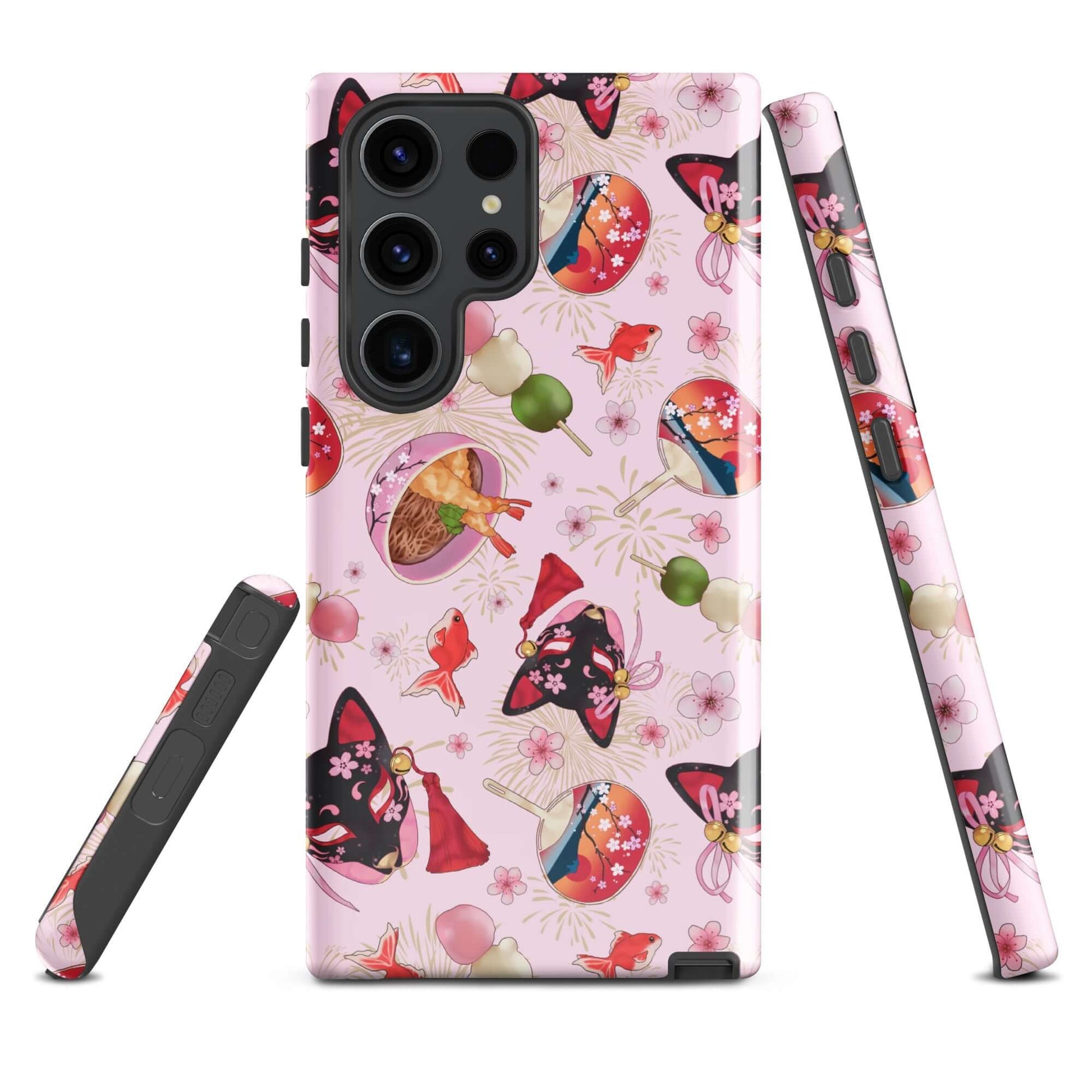 Matsuri Samsung® Tough Case features a vibrant design, combining durability with artful style for Samsung Galaxy S23 Ultra.