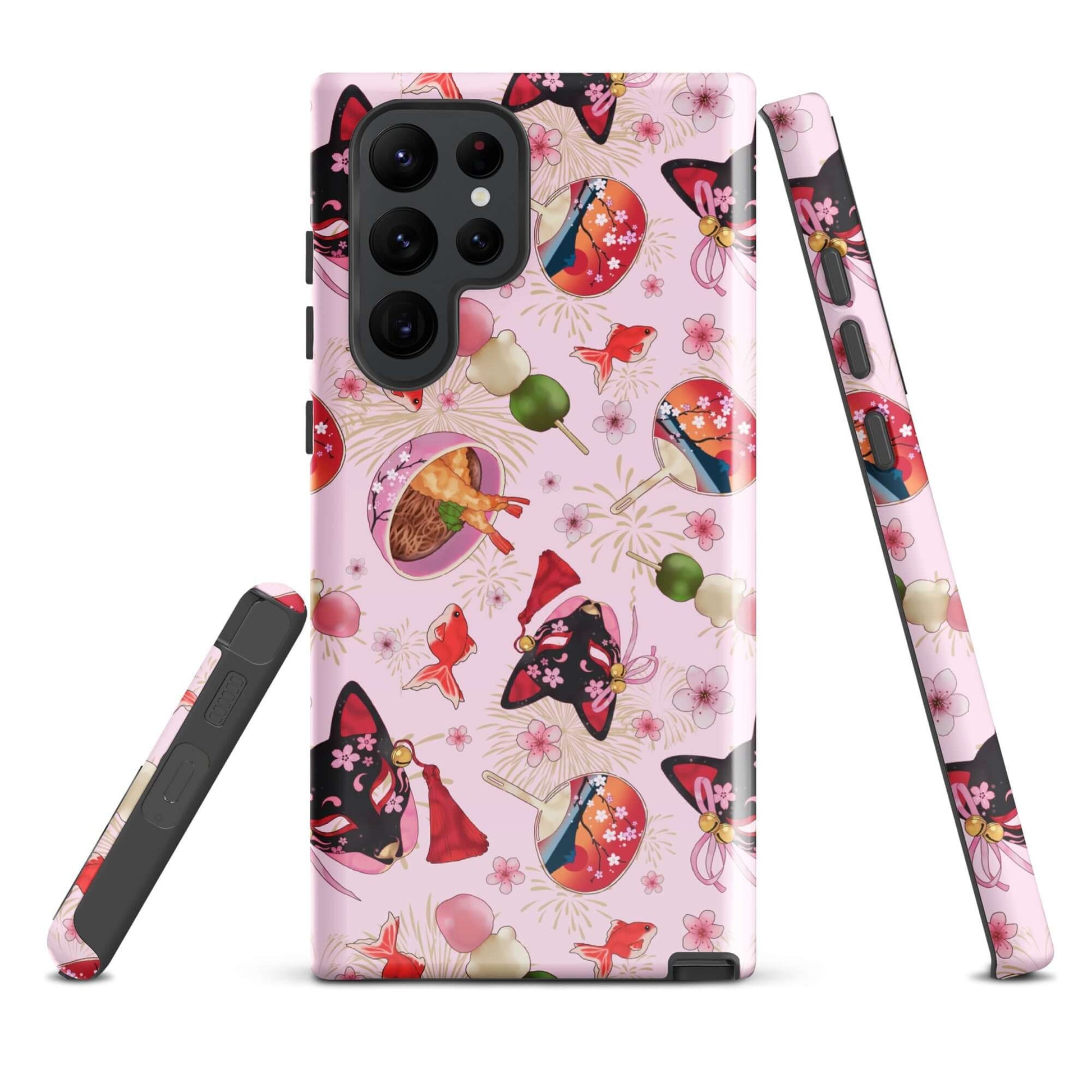 Matsuri Samsung® Tough Case showcases a vibrant design, offering stylish protection for your Galaxy S22 Ultra.