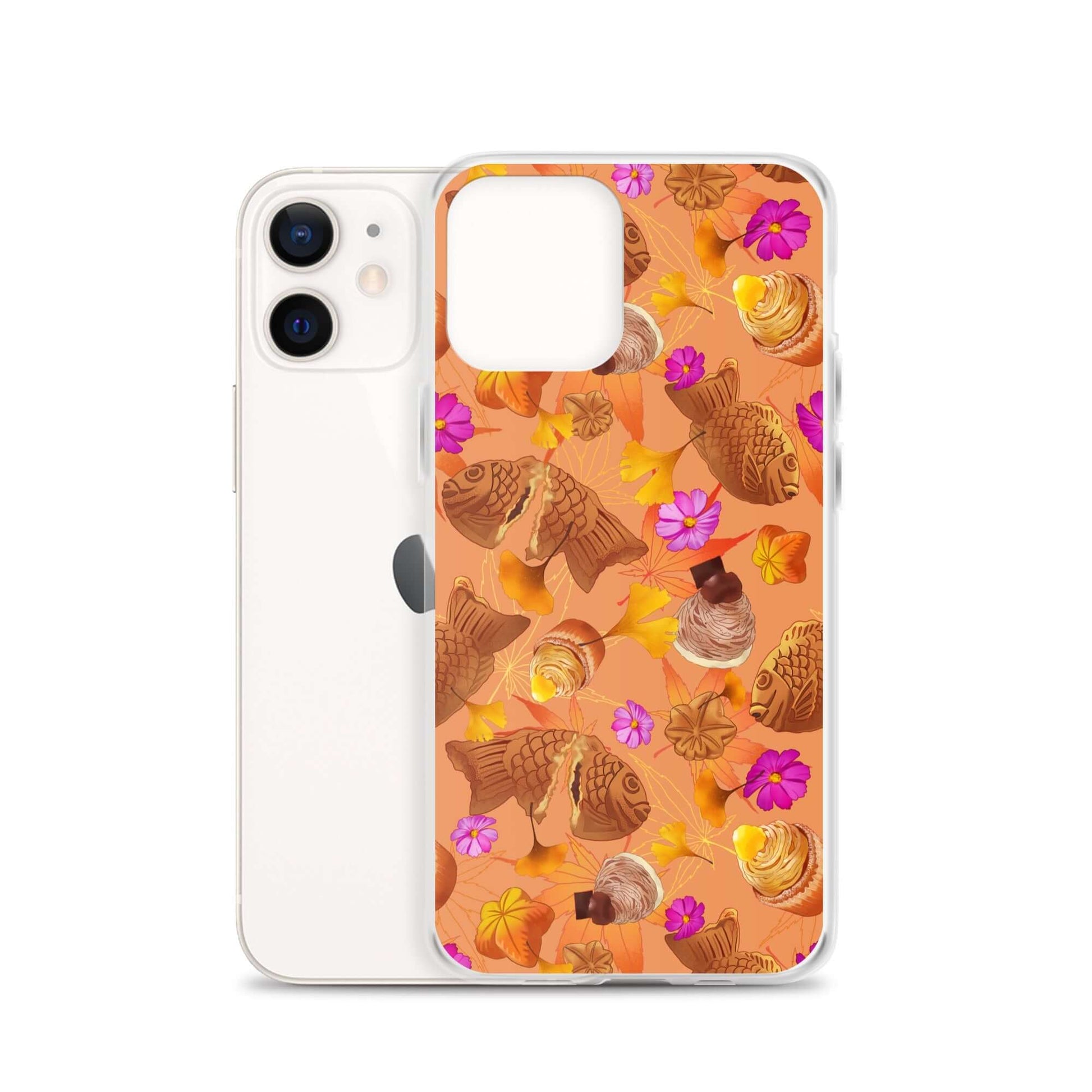 Stylish Momiji iPhone® Clear Case features a protective design against scratches and dirt, perfect for everyday use.
