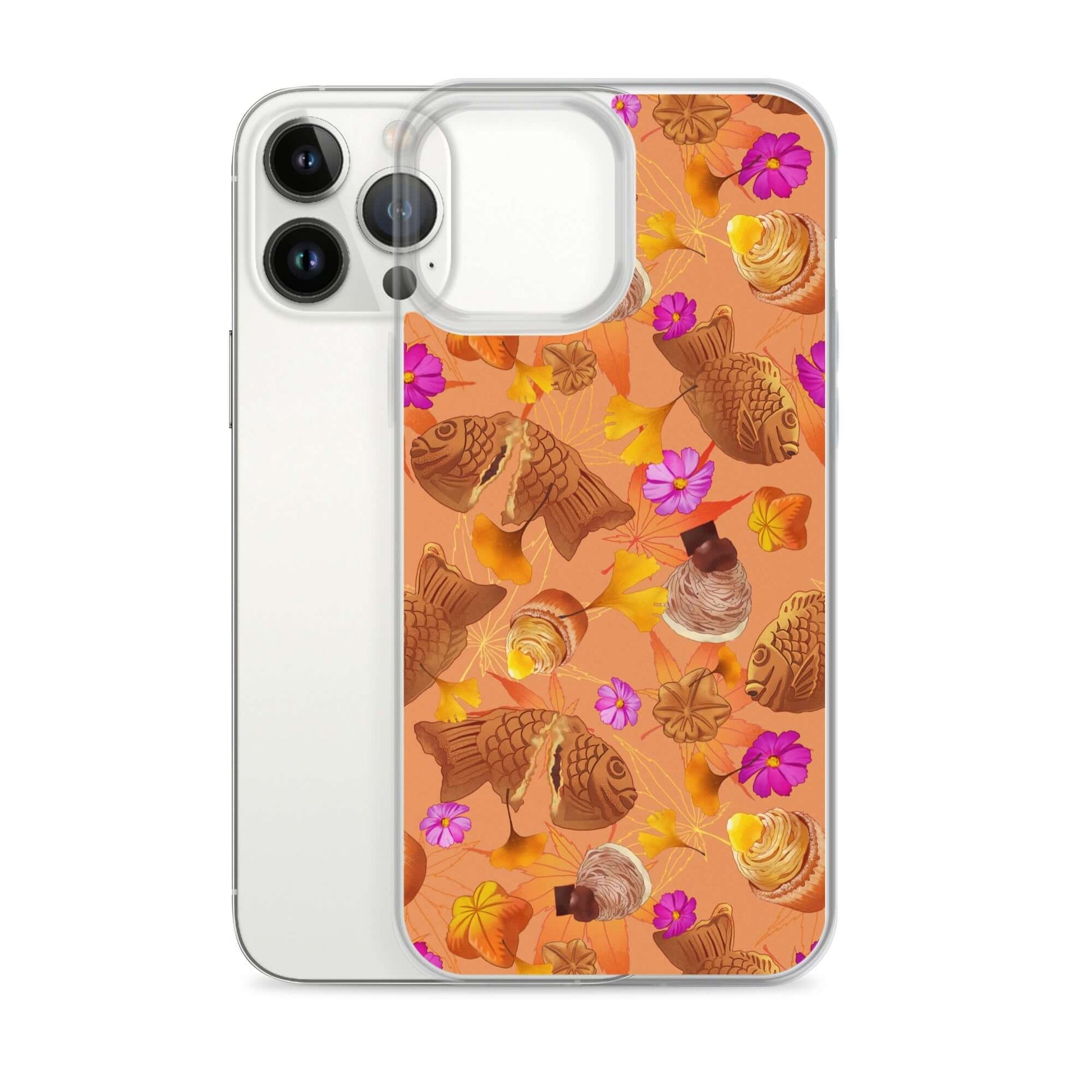 Sleek Momiji iPhone® Clear Case features a durable design, protecting against scratches and dust while showing off style.