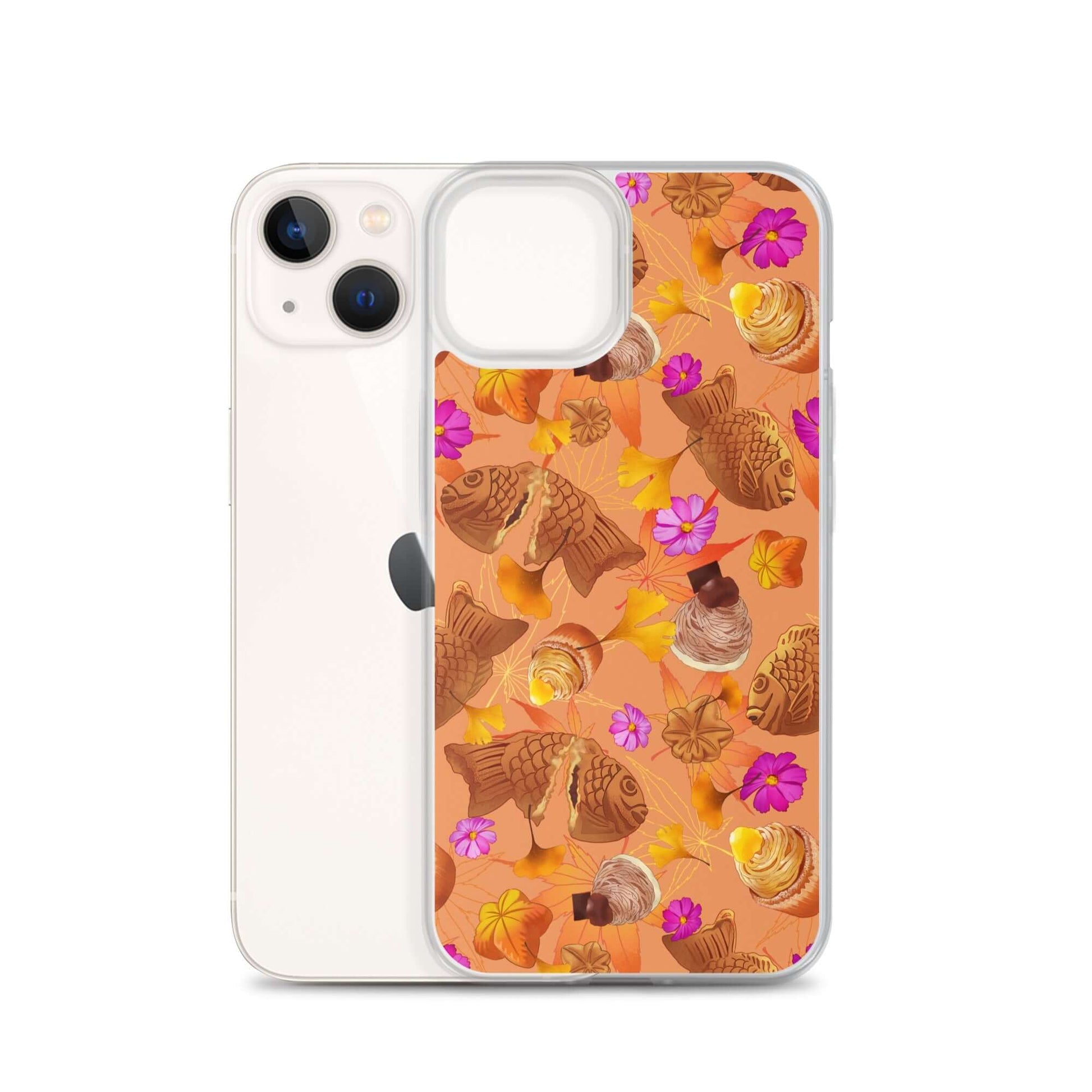 Protect your phone stylishly with the Momiji iPhone® Clear Case, featuring a vibrant design and solid polycarbonate back.
