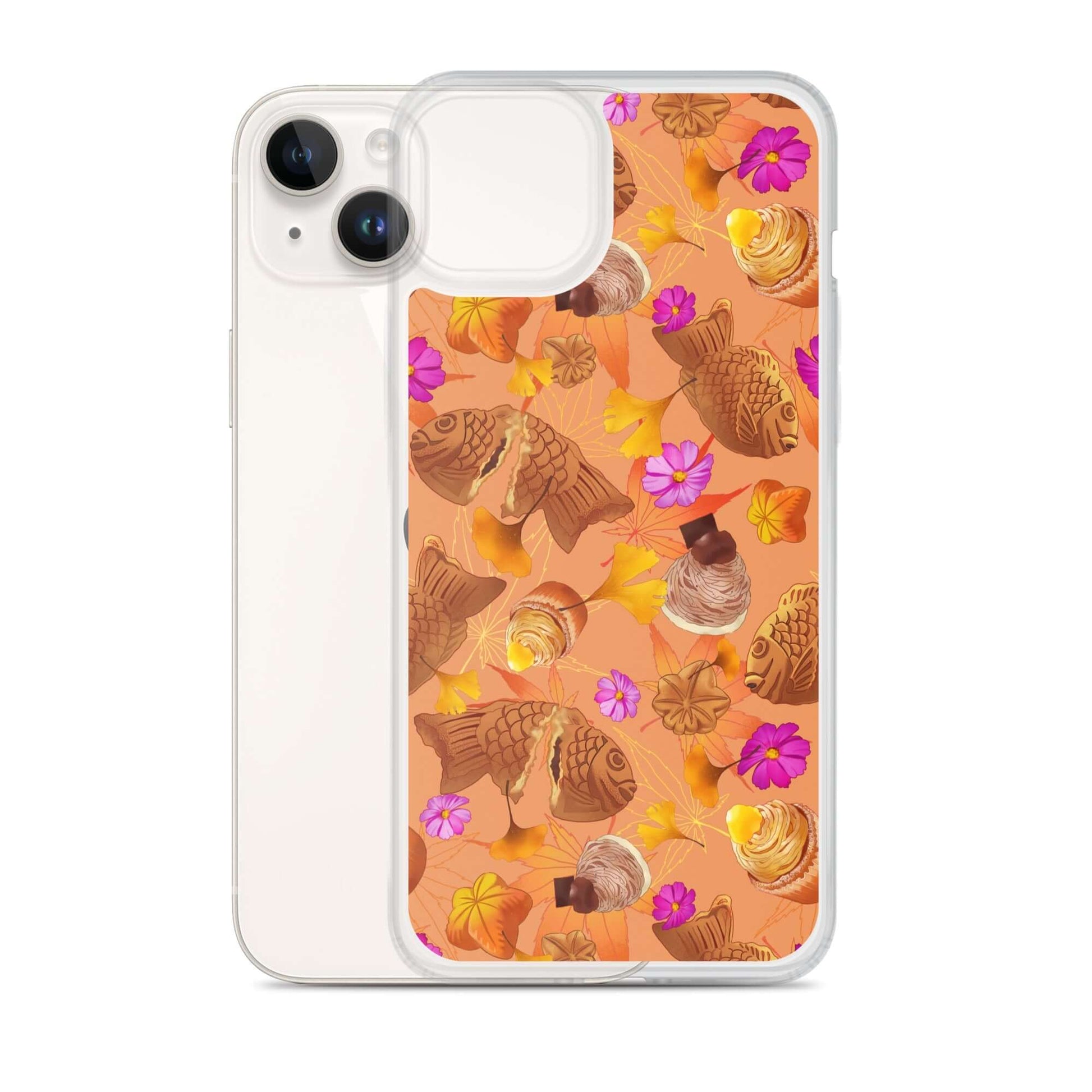 Sleek Momiji iPhone® Clear Case with a stylish design, offering protection from scratches and dirt. Perfect for your phone!